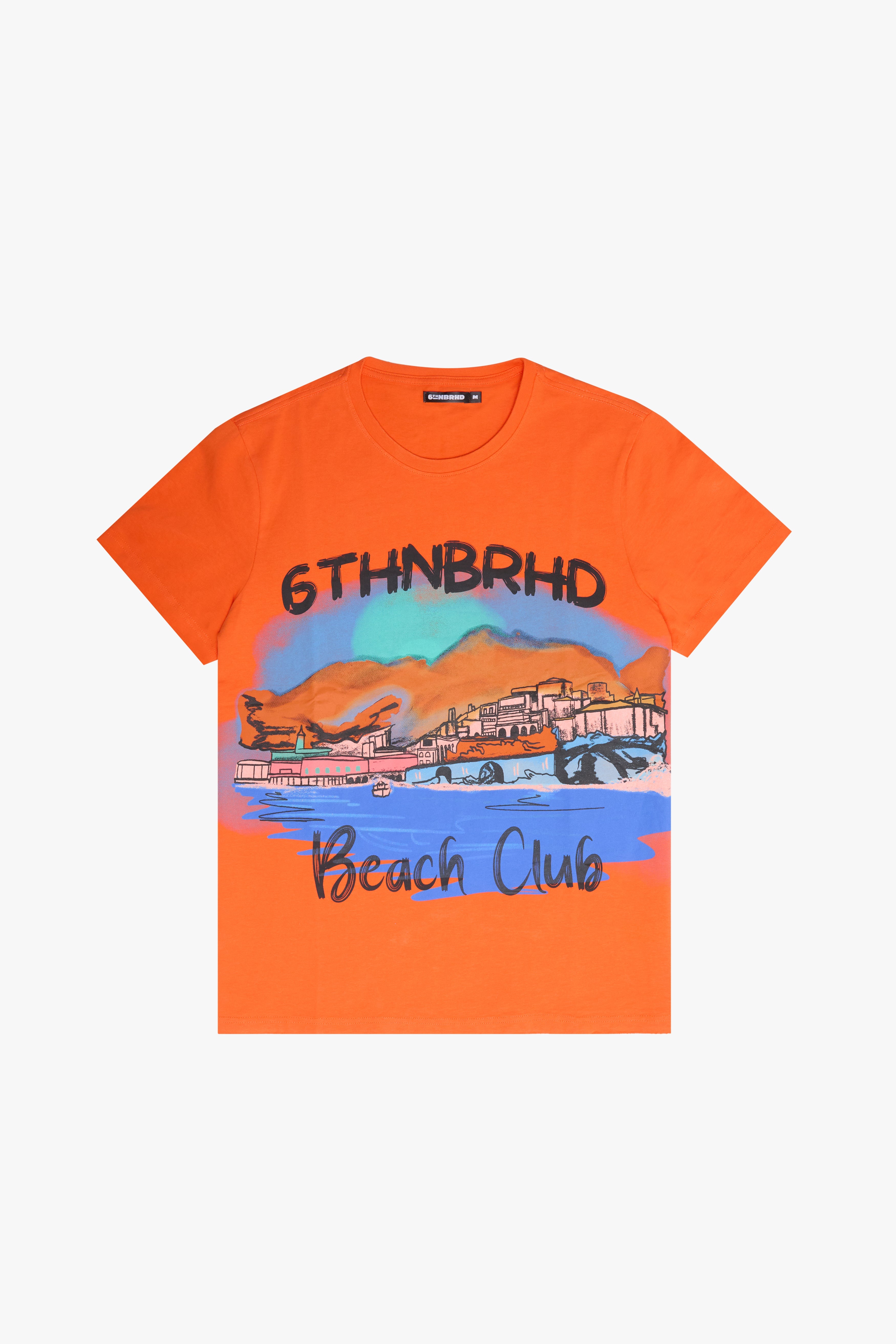6Th Nbrhd Beach Club Men's T-Shirt - Orange