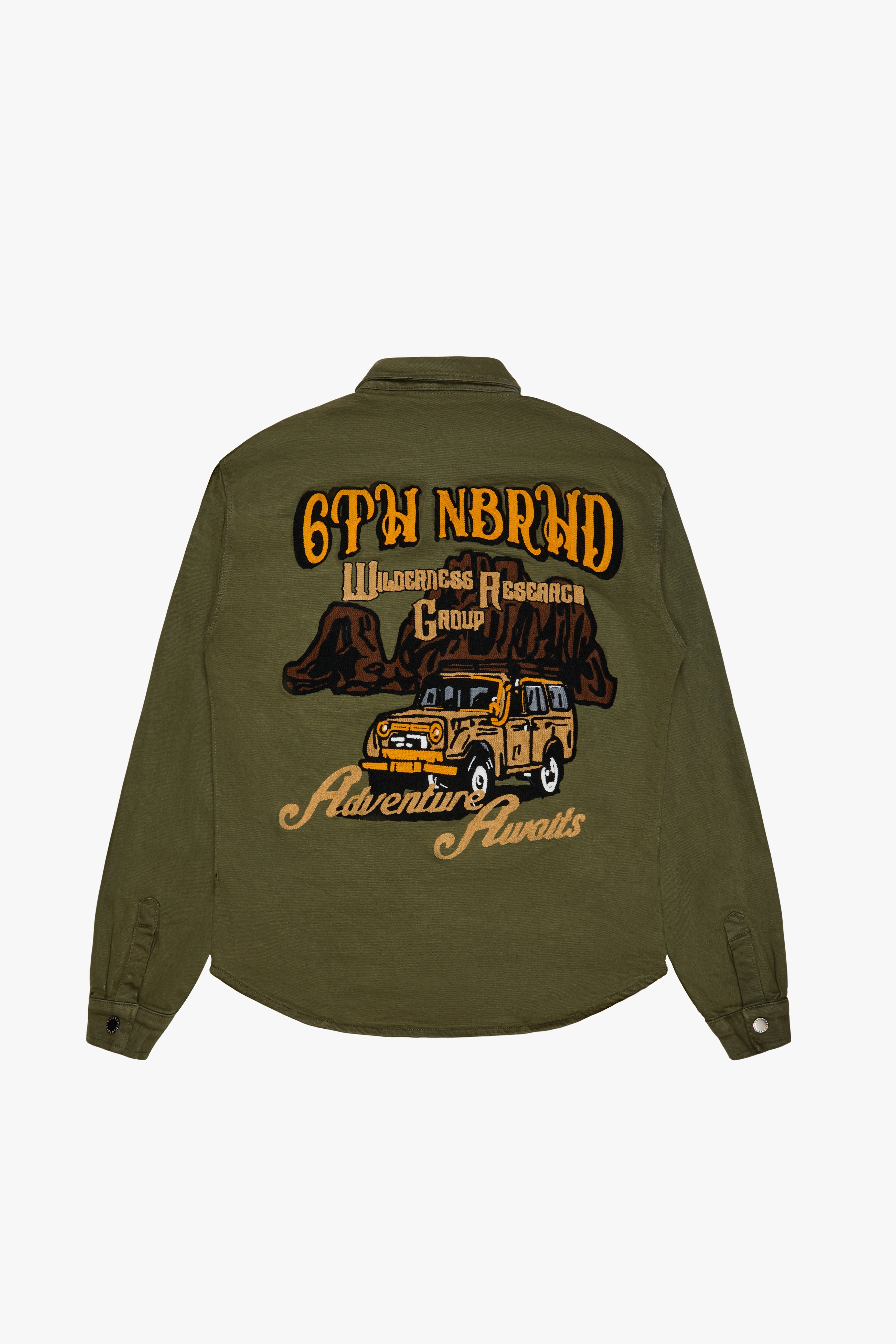 6Th Nbrhd Safari Men's Shirt - Olive