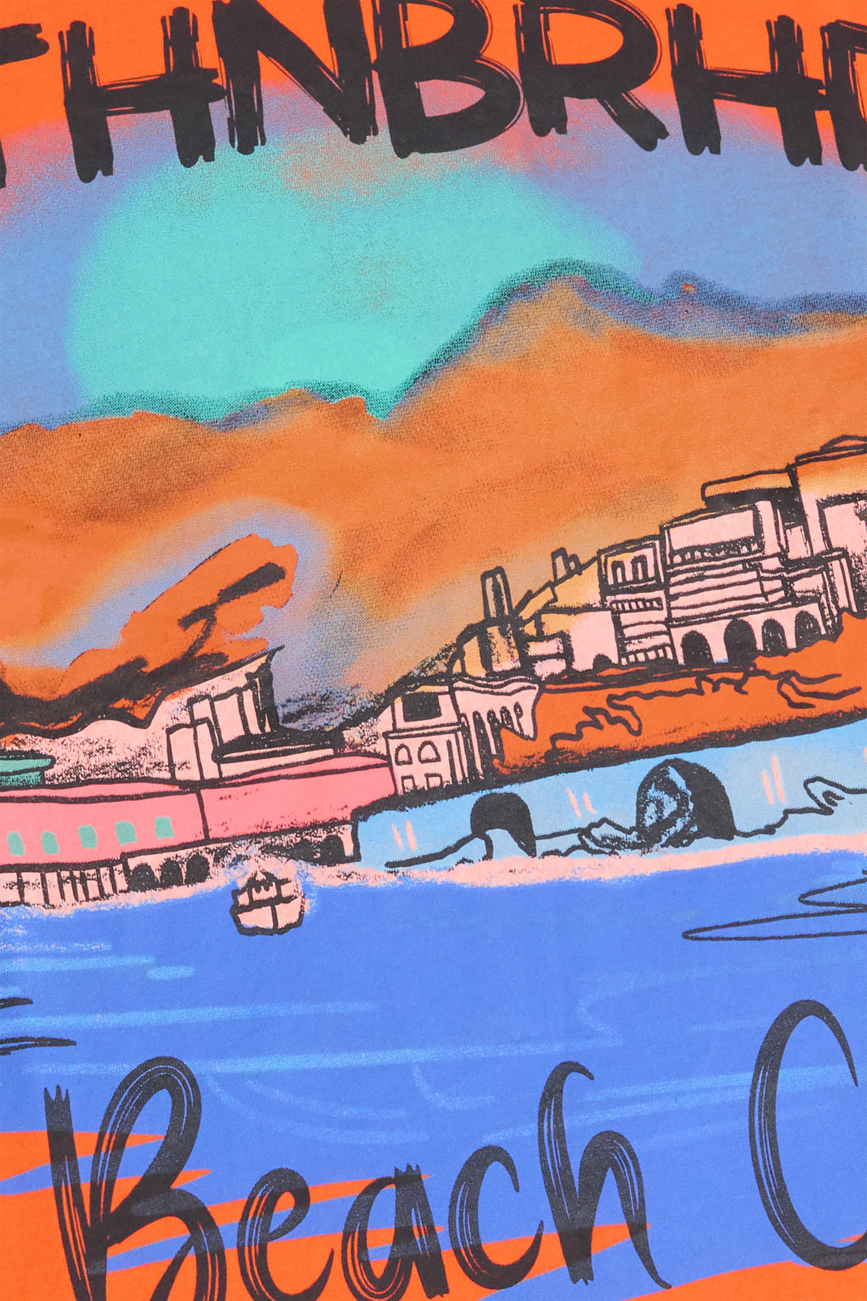 6Th Nbrhd Beach Club Men's T-Shirt - Orange