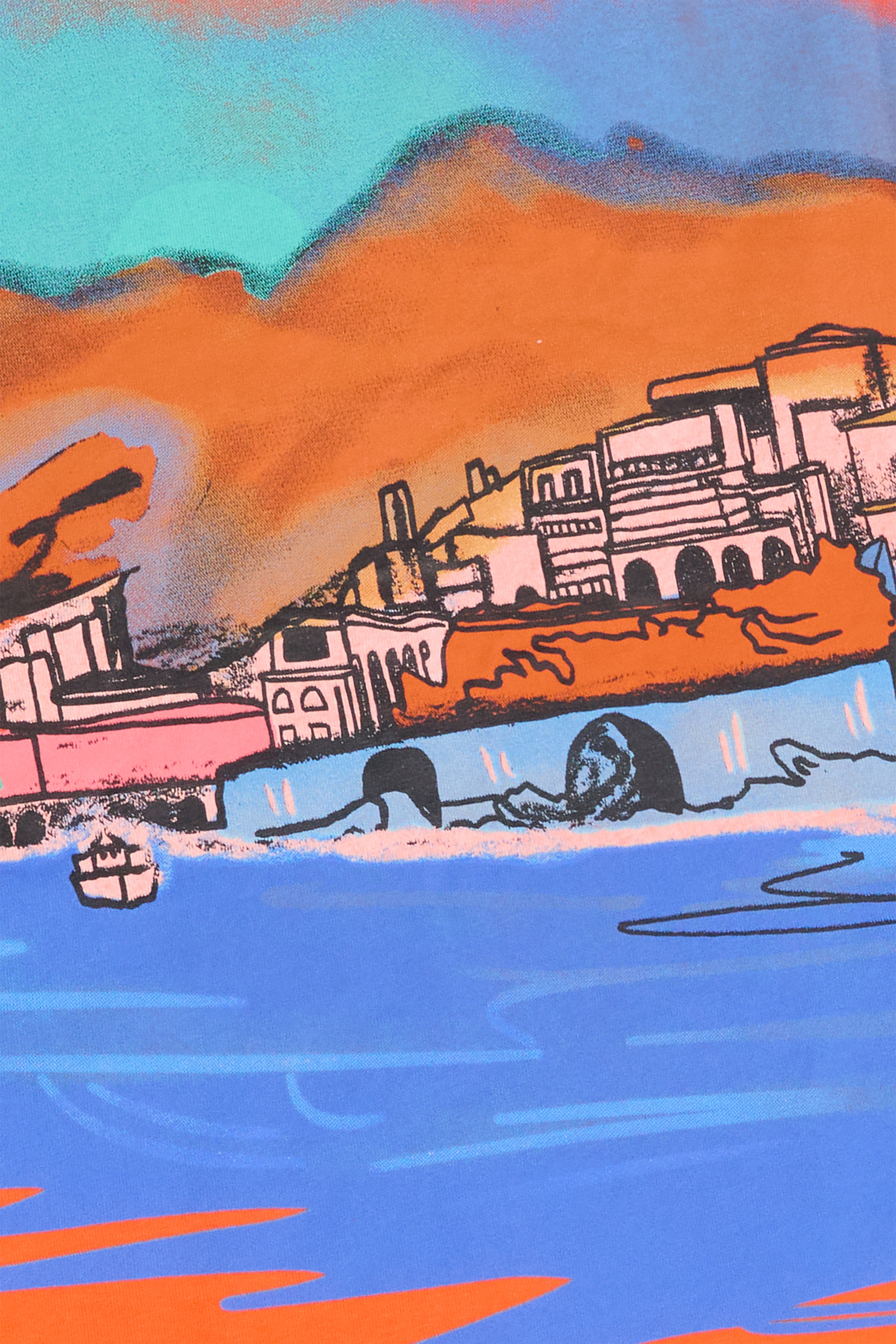 6Th Nbrhd Beach Club Men's T-Shirt - Orange