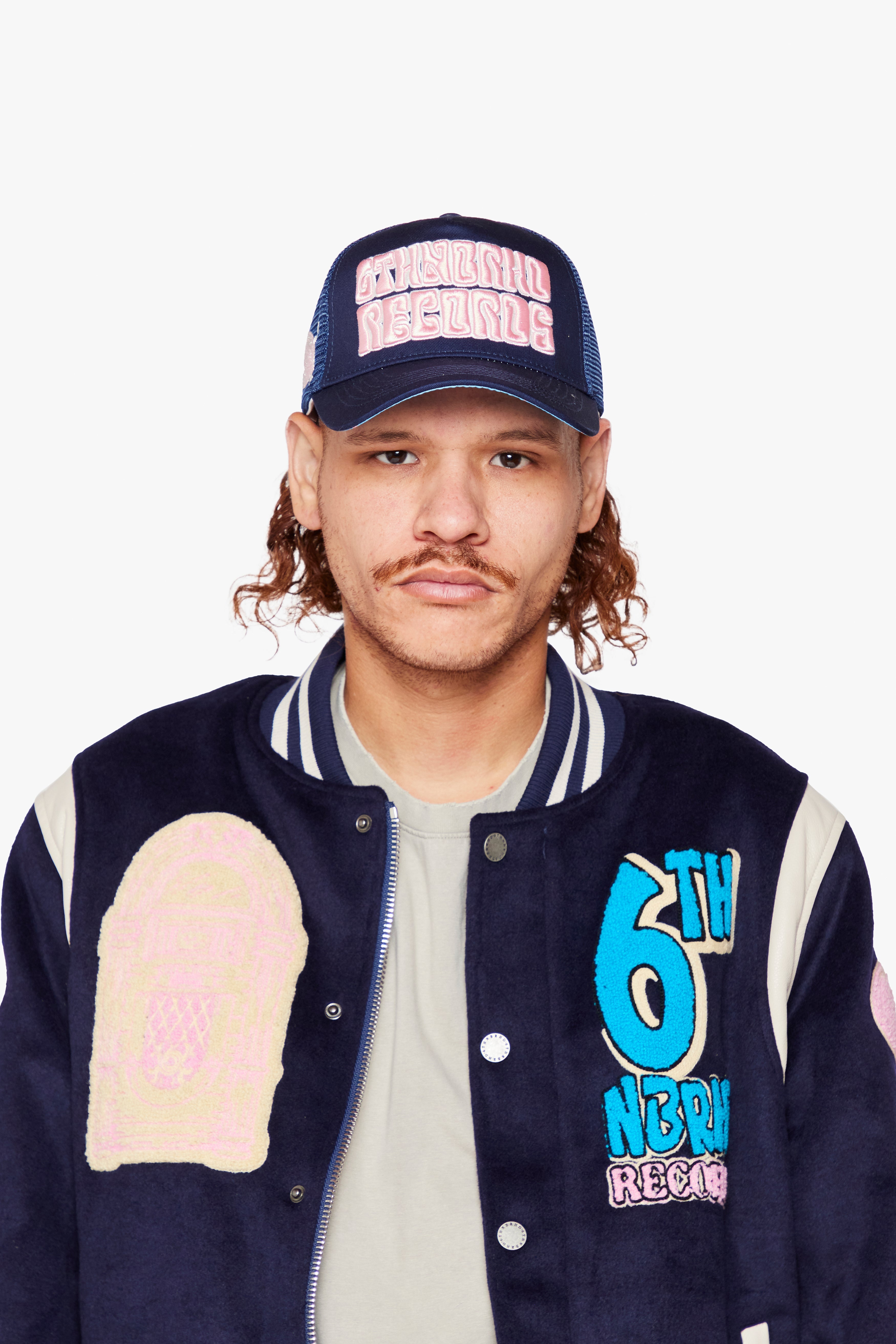 6Th Nbrhd Billboard Trucker Hat - Navy