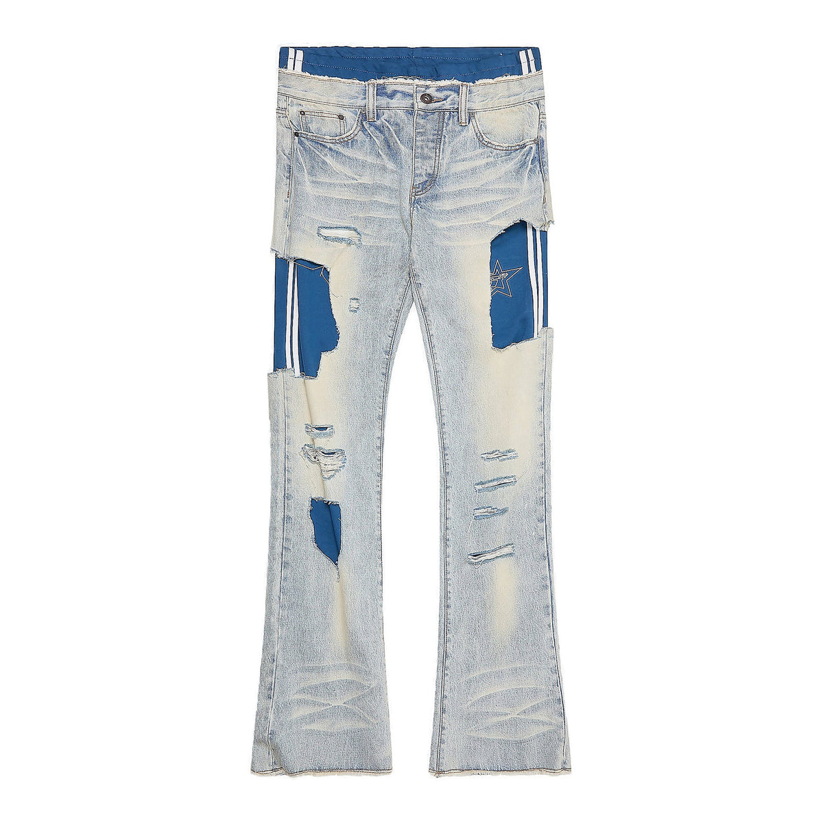 6th Nbrhd Samba Jeans - Distressed Light Wash