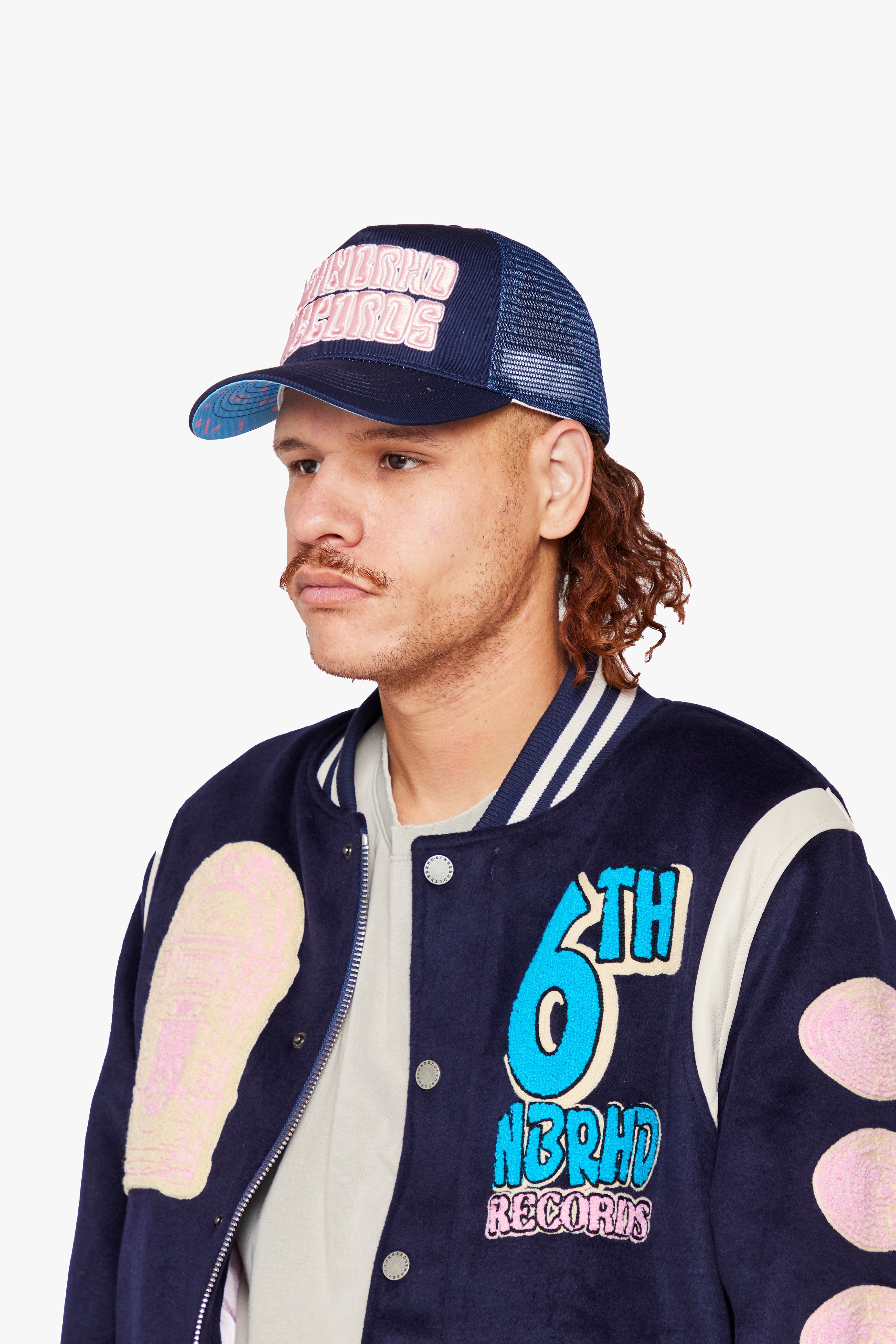 6Th Nbrhd Billboard Trucker Hat - Navy