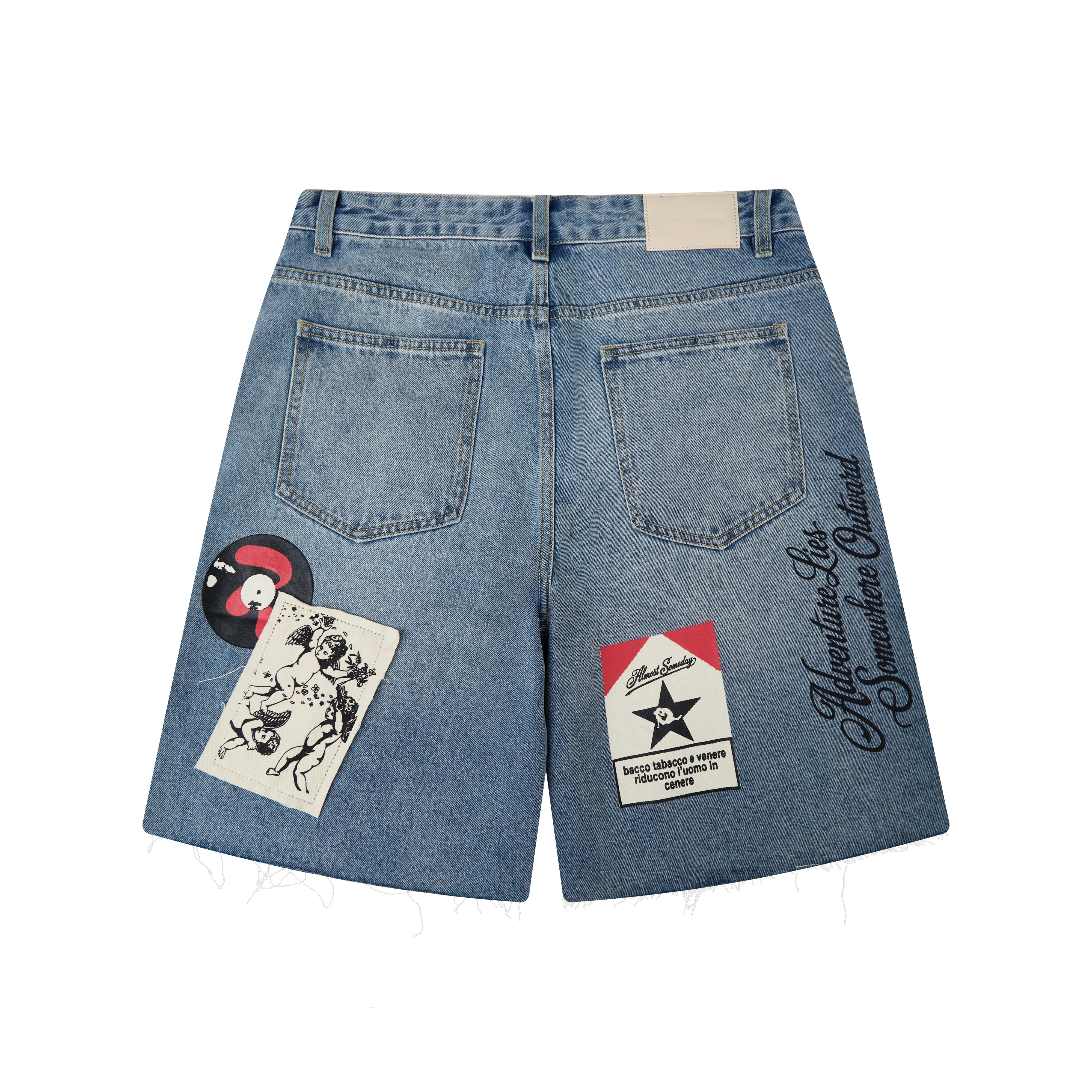 Almost Someday - Welcome Denim Jort - Blue Wash
