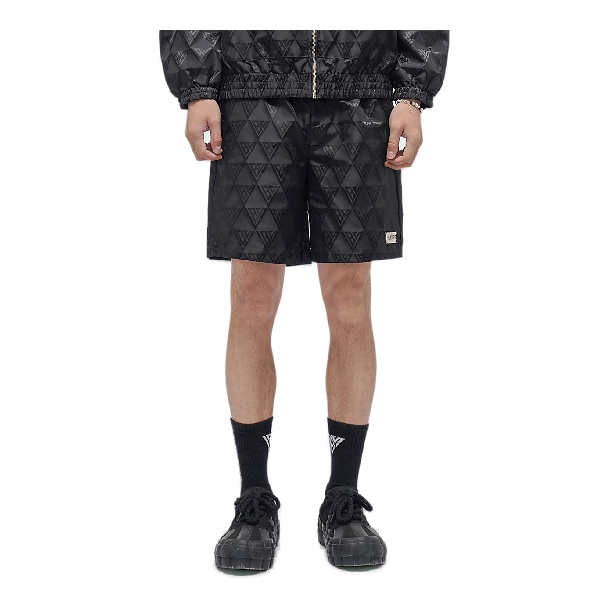 Valabasas Logo Shorts - All-Over Print Black