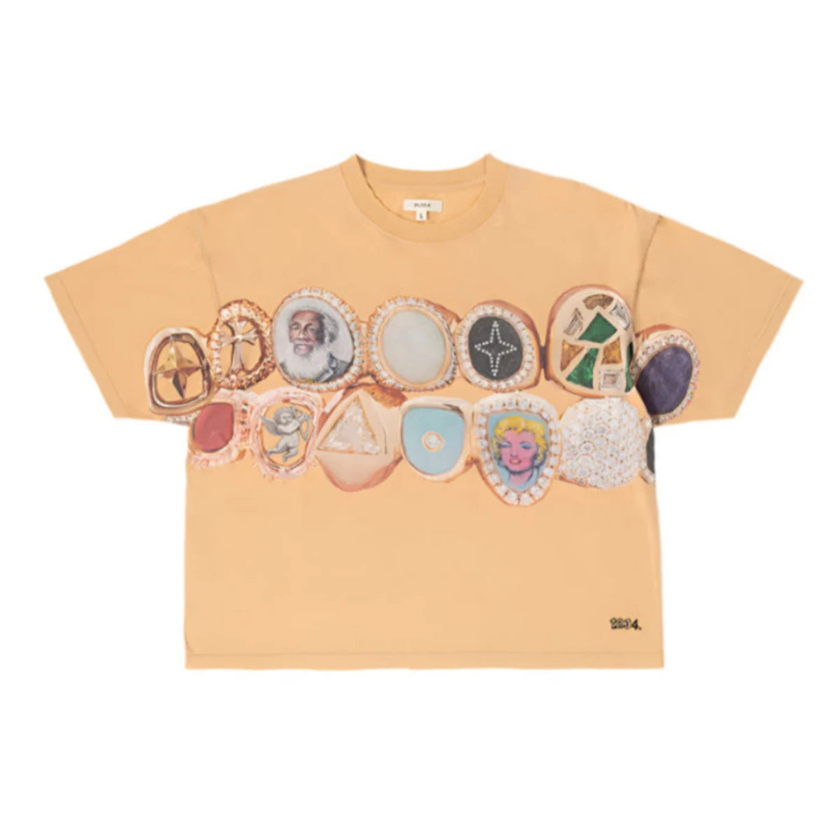 Bldg4 "Grills Ss Knit" T-Shirt - Orange