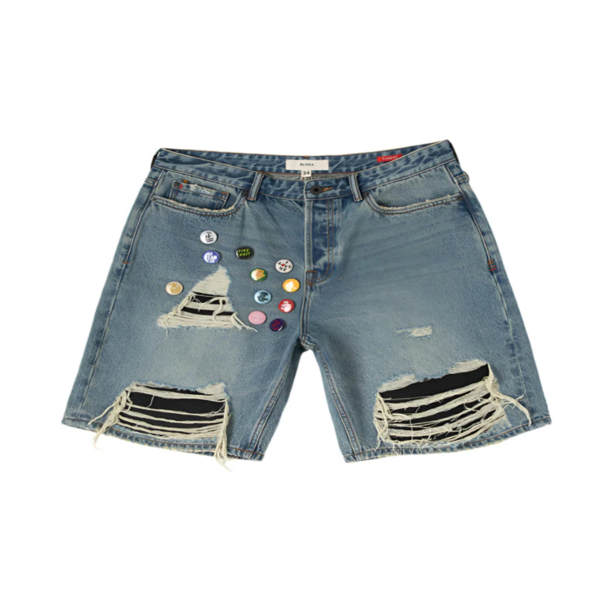 Bldg4 "Pin Boy" Shorts - Distressed