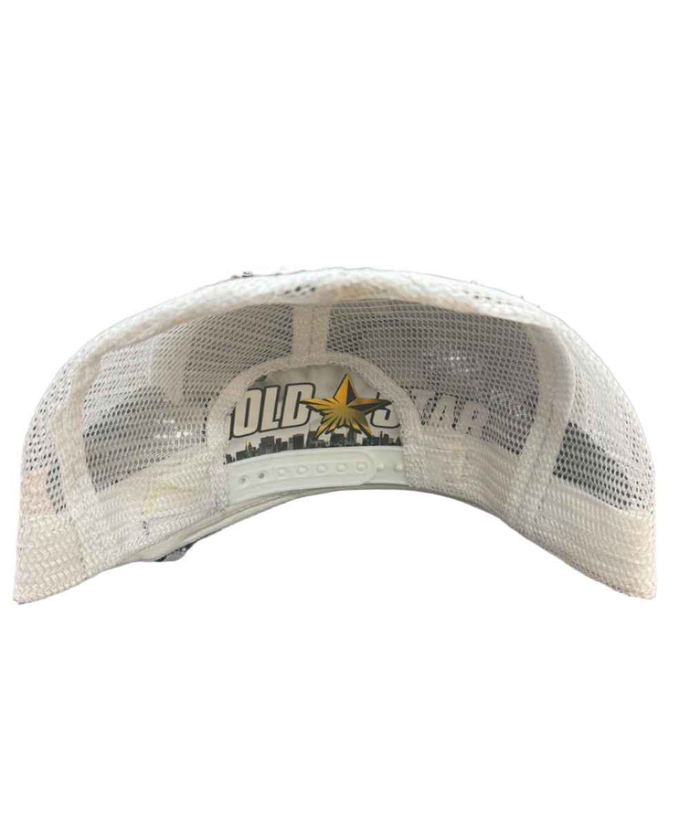 Gold Star Goat Trucker Hat - Black