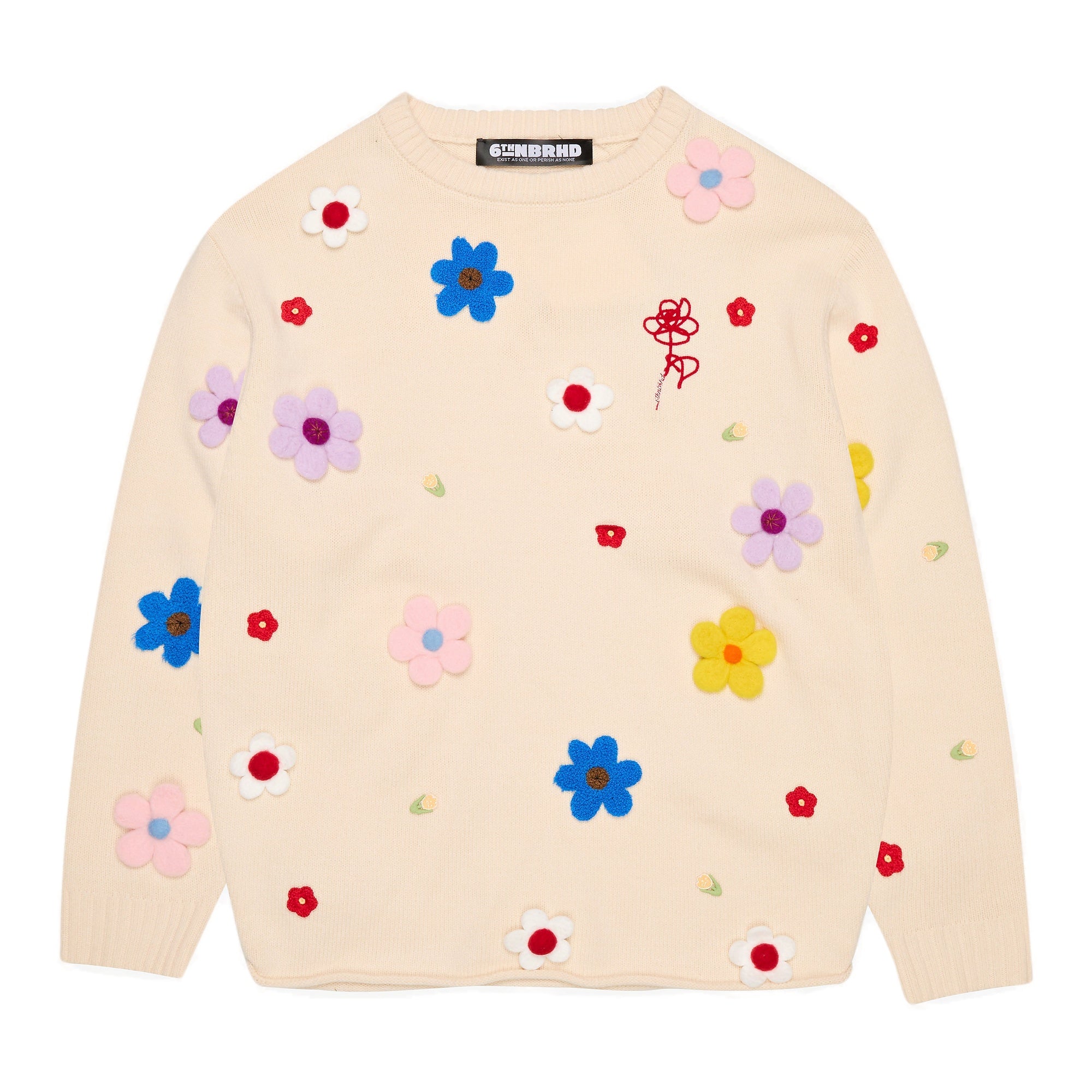 6Th Nbrhd Bouquet Men's Sweater - Beige