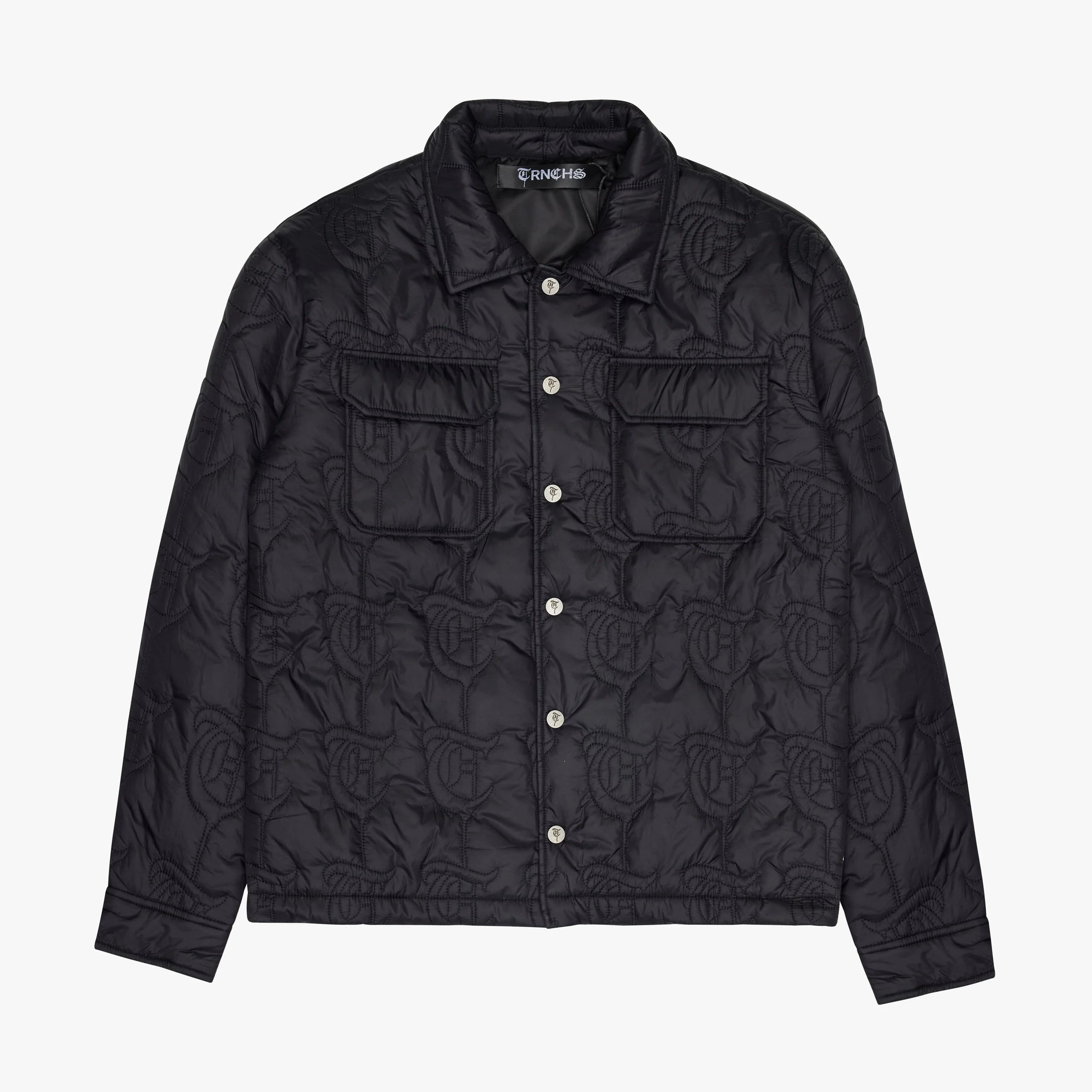 Trnchs Imprint Nylon Jacket - Quilted Pattern