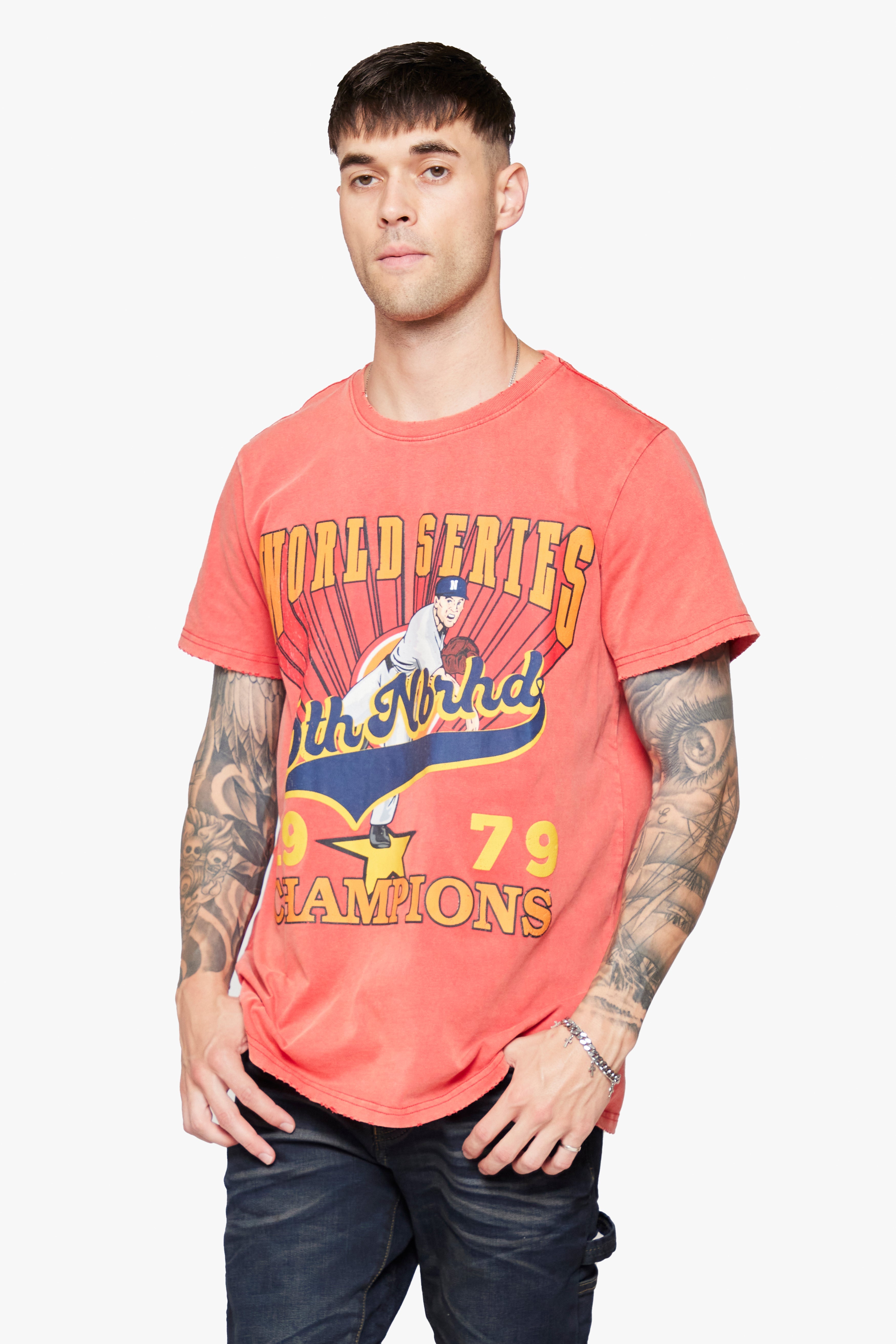 6Th Nbrhd Series Men's T-Shirt - Red