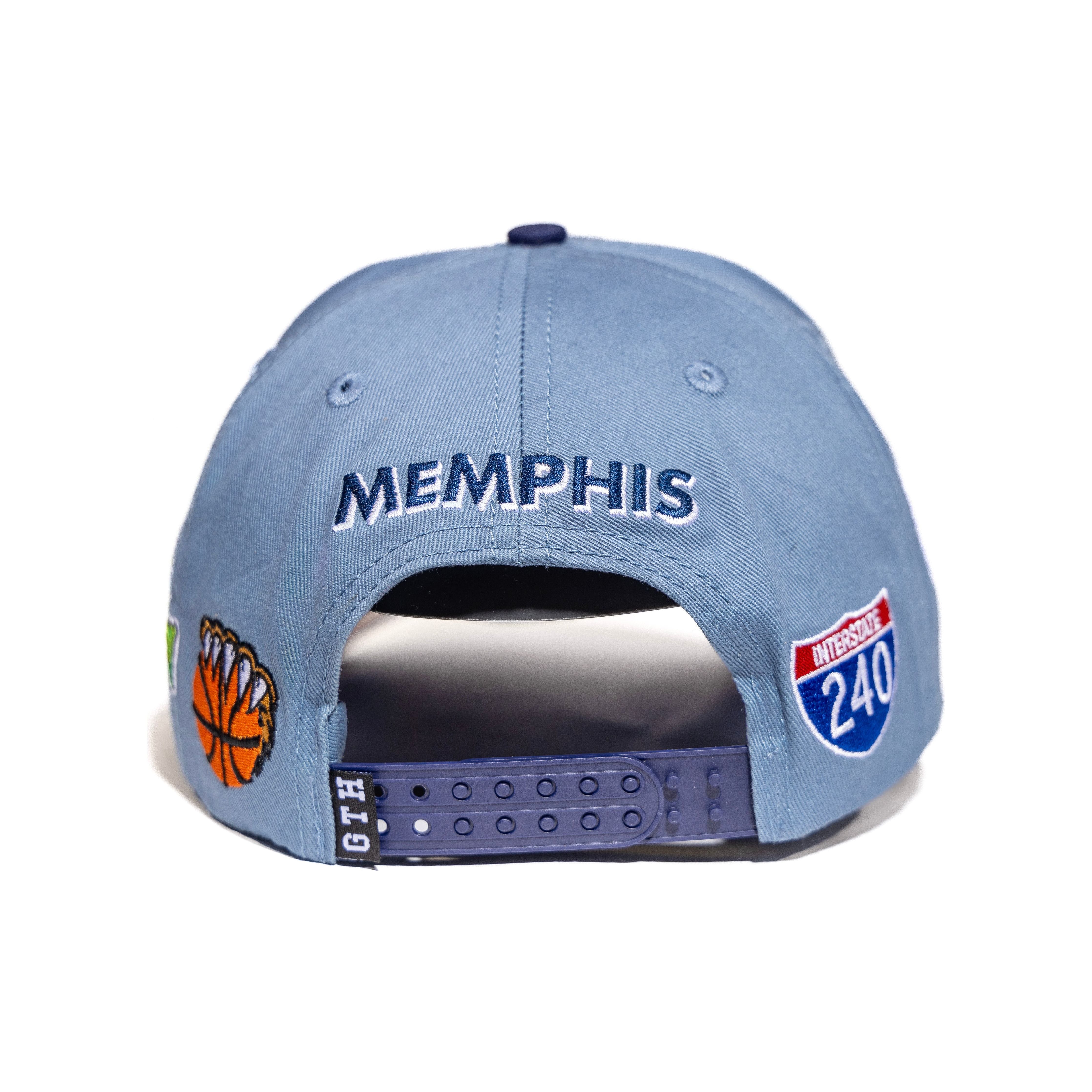 Gth "Memphis We Don't Bluff Snapback" Hat - Embroidered