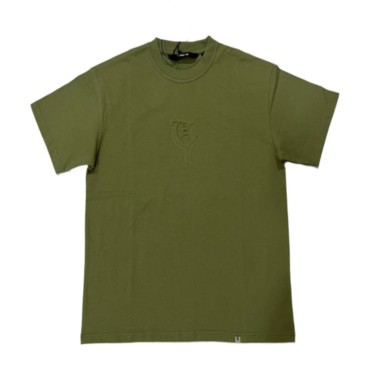 Trnchs "Trnchs Frontline Olive Tee" T-Shirt - Embroidered