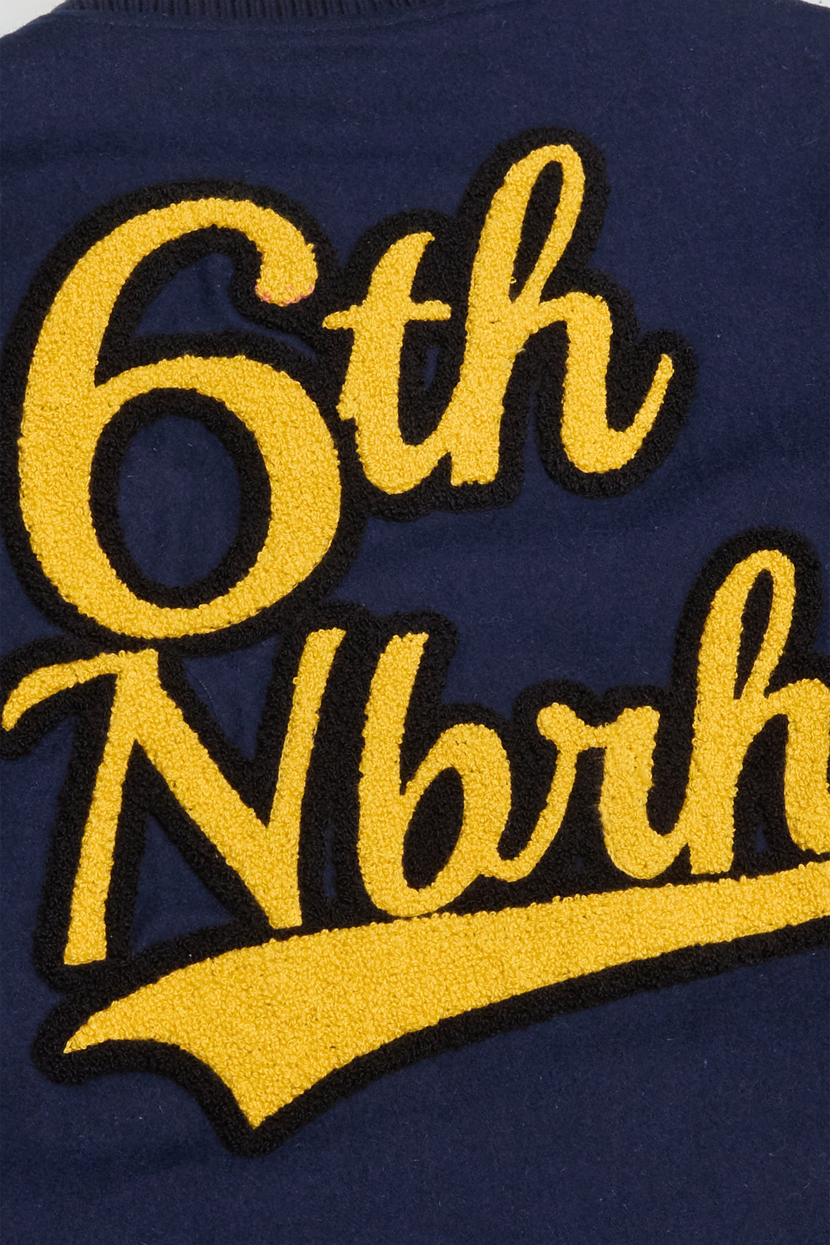 6Th Nbrhd Ivy Men's Varsity Jacket - Navy