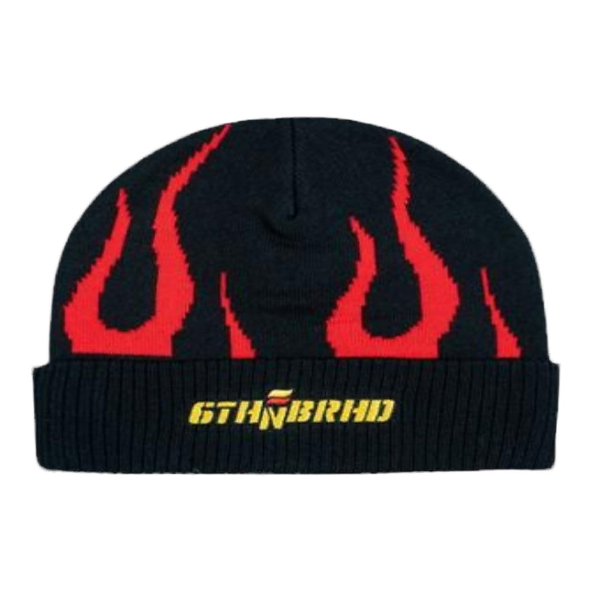 6Th Nbrhd "Pedal" Beanie - Flame Pattern