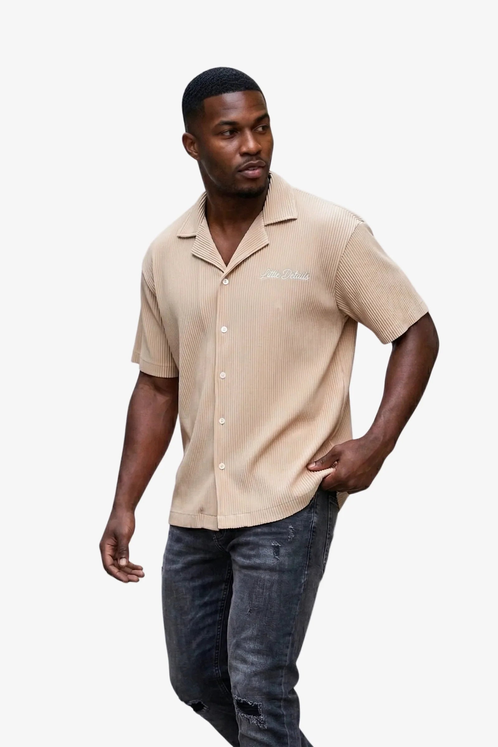 Silnt Chptrs Ribbed Shirt - Boxy Fit