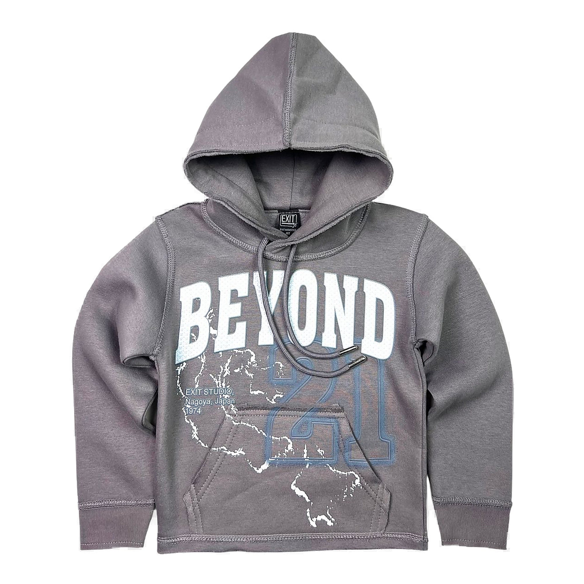 Exit Beyond Fleece Youth Hoodie - Gray