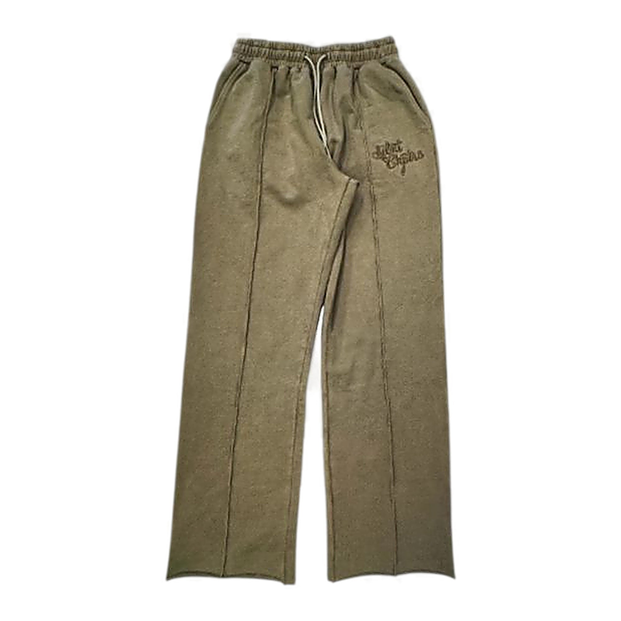Silnt Chptrs Embroidered Sweatpants - Relaxed Fit Brown