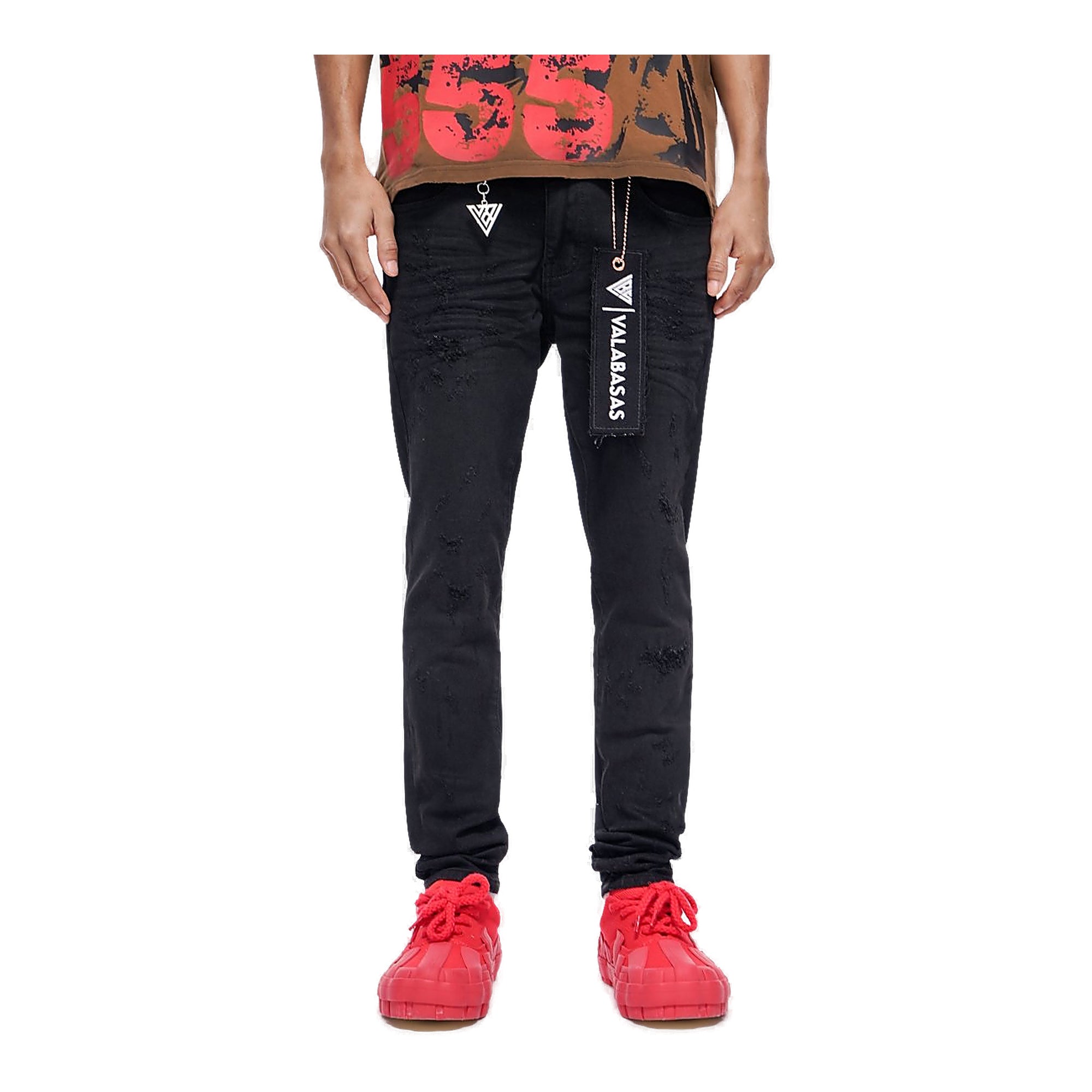Valabasas Blackout Jeans - Distressed