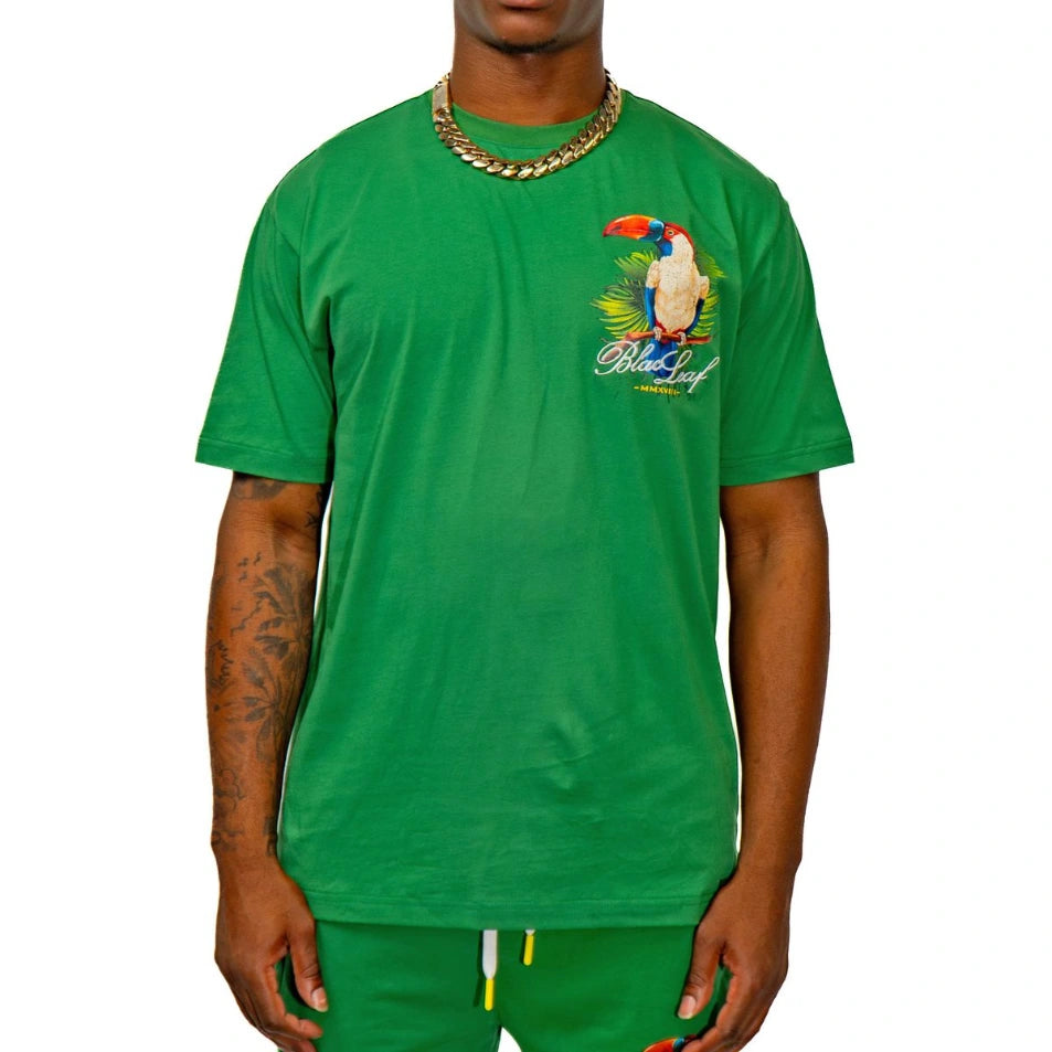 Black Leaf "Paradise Vibes" T-Shirt - Green