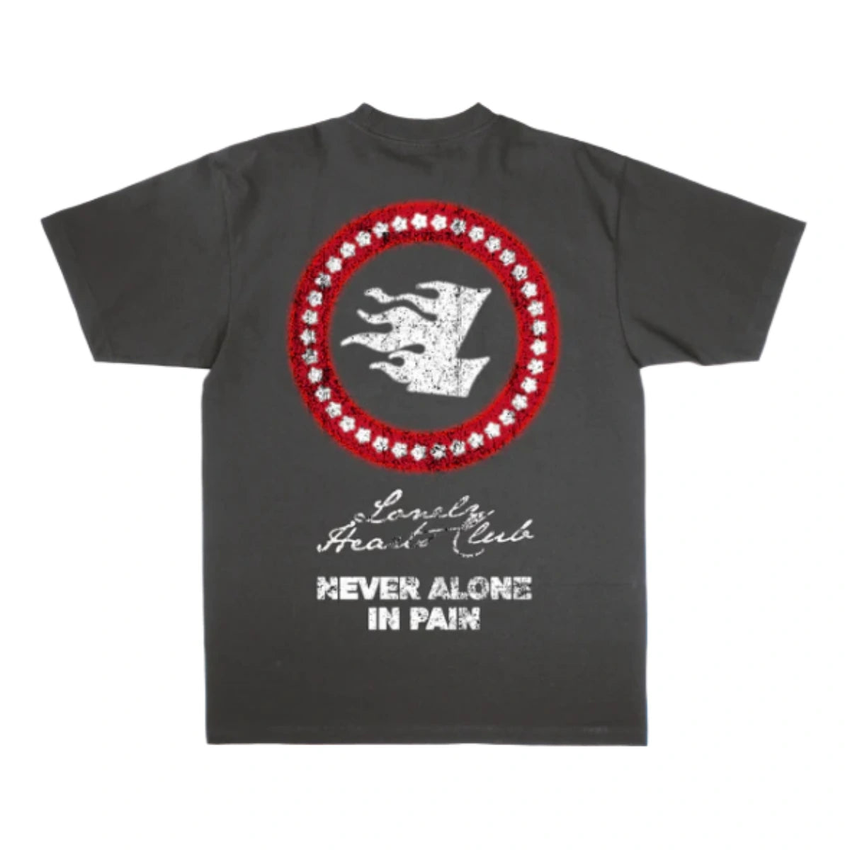 Lonely Hearts Club "Burning Desire Premium" T-Shirt - Charcoal