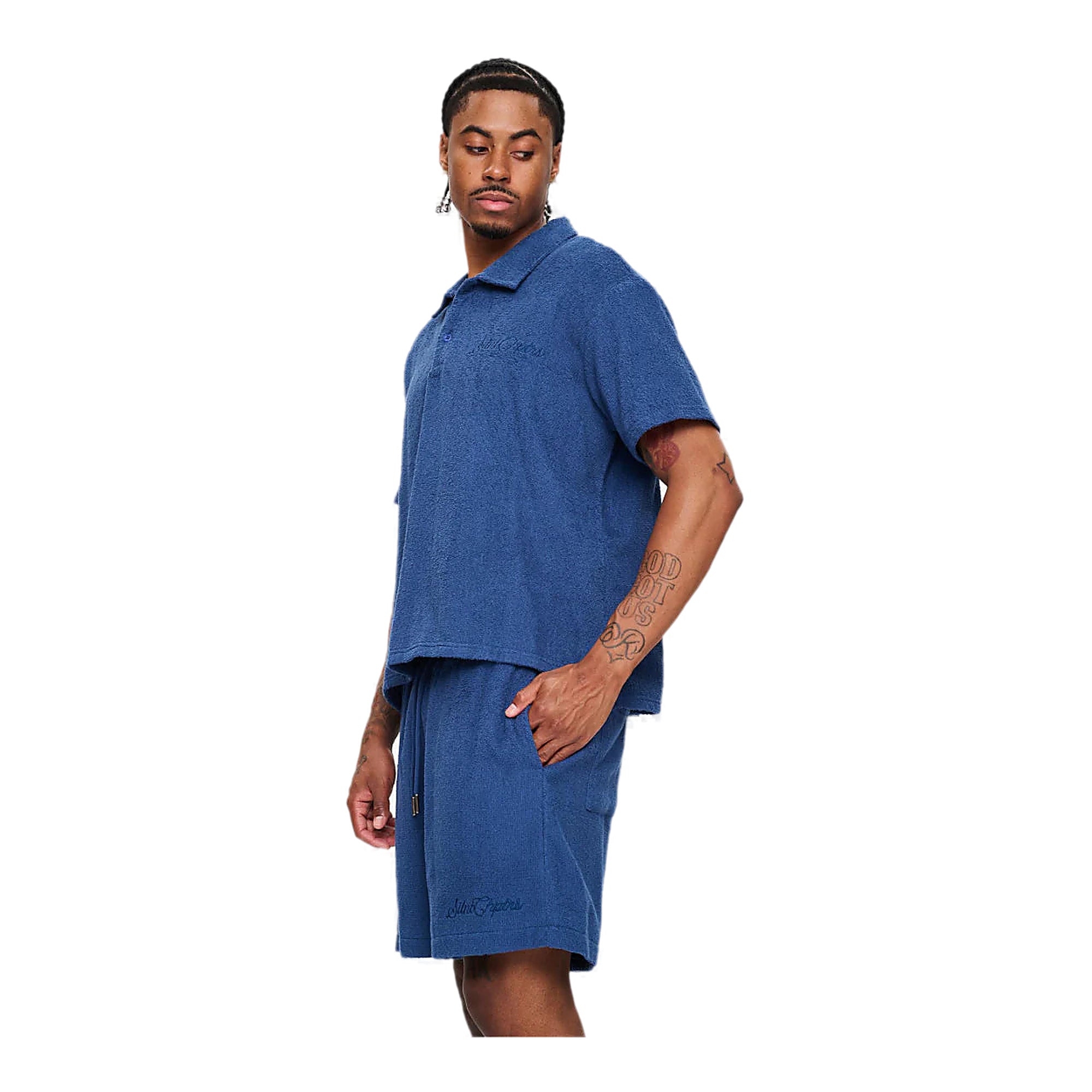 Silnt Chptrs Embroidered Polo Shirt - Cropped