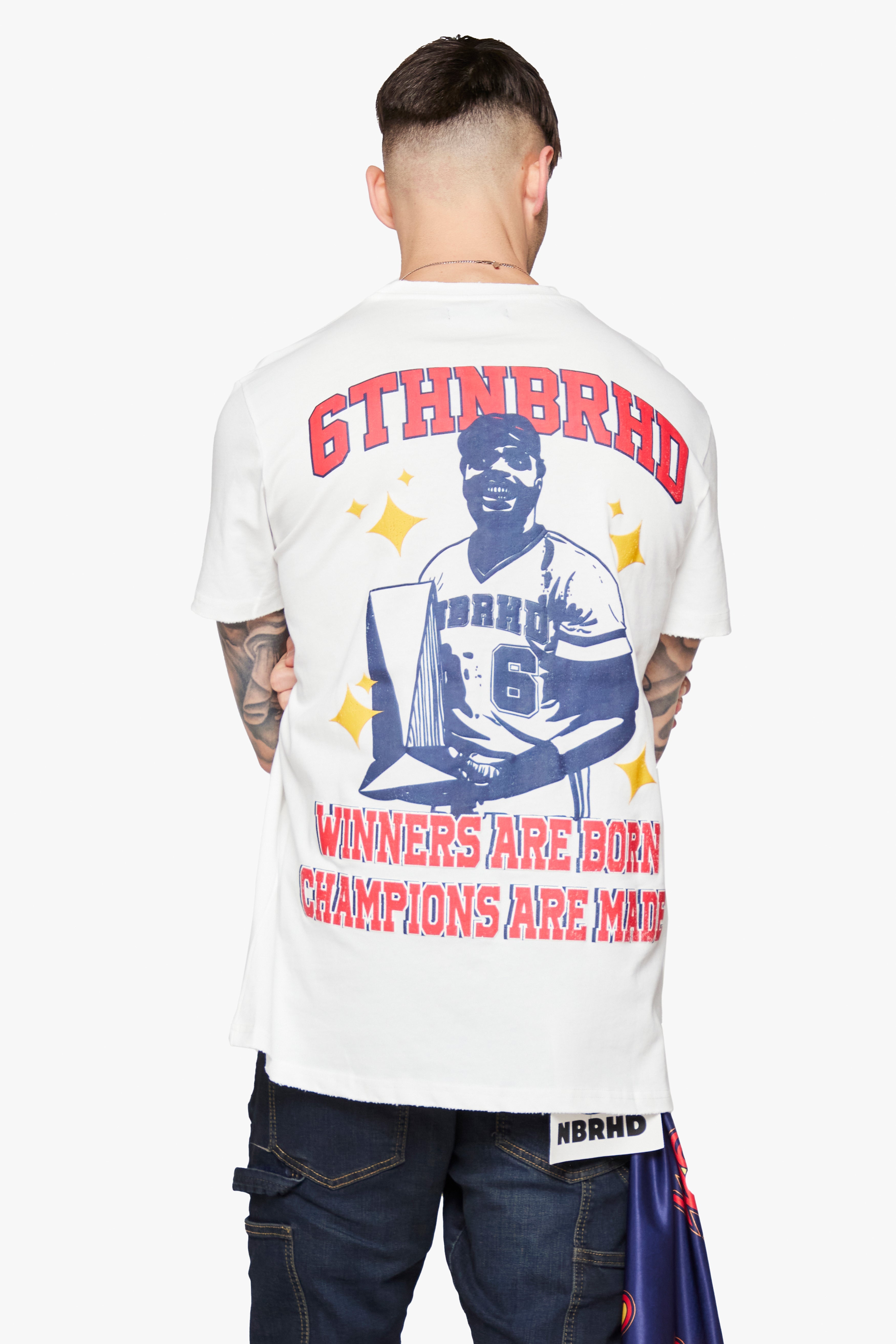 6Th Nbrhd Homerun Men's T-Shirt - White