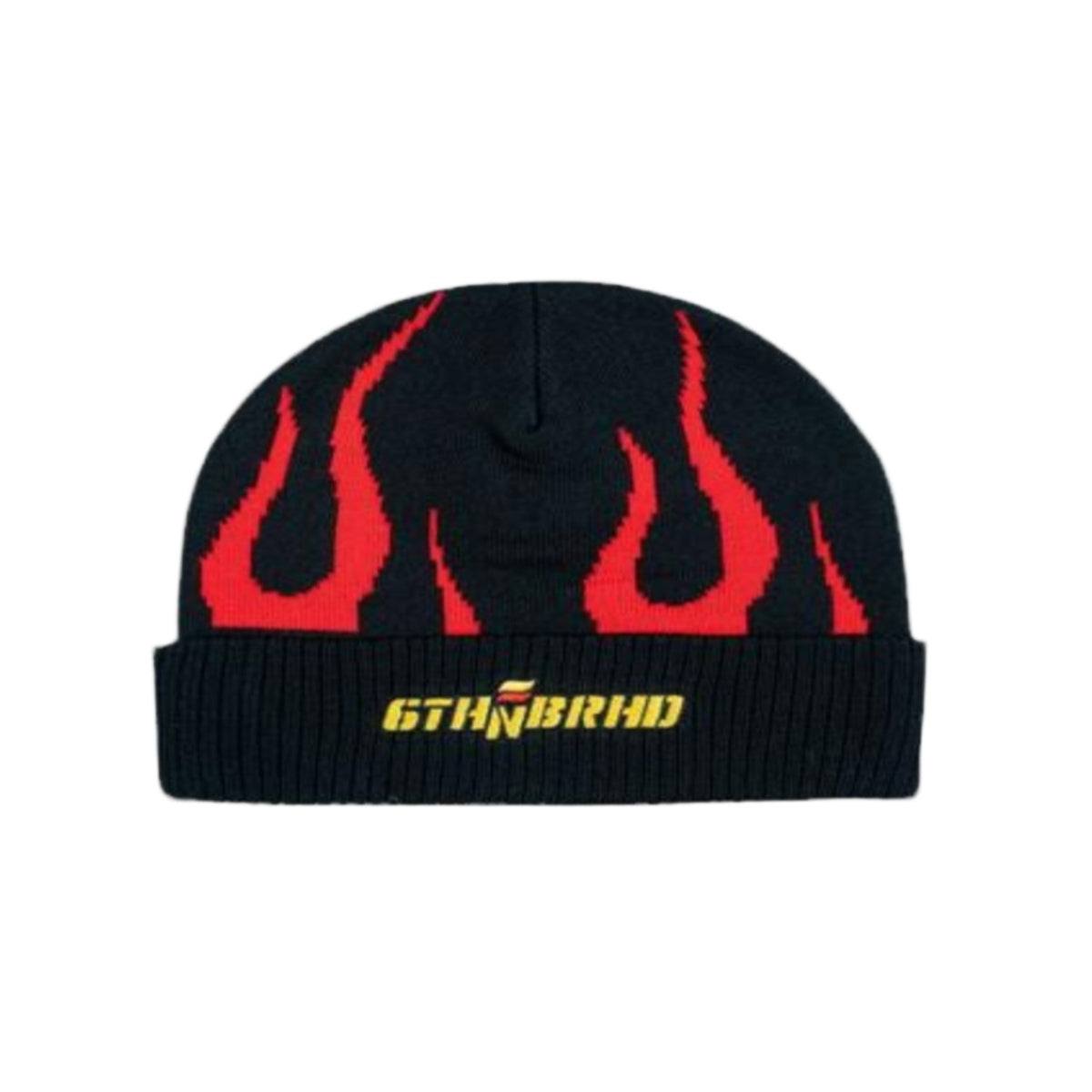 6Th Nbrhd "Pedal" Beanie - Flame Pattern