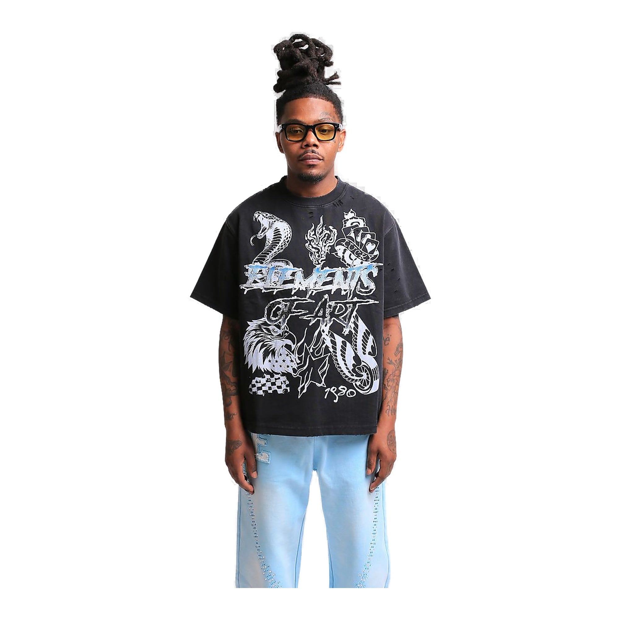 Elements Of Art Dominion Tee Men's T-Shirt - Black