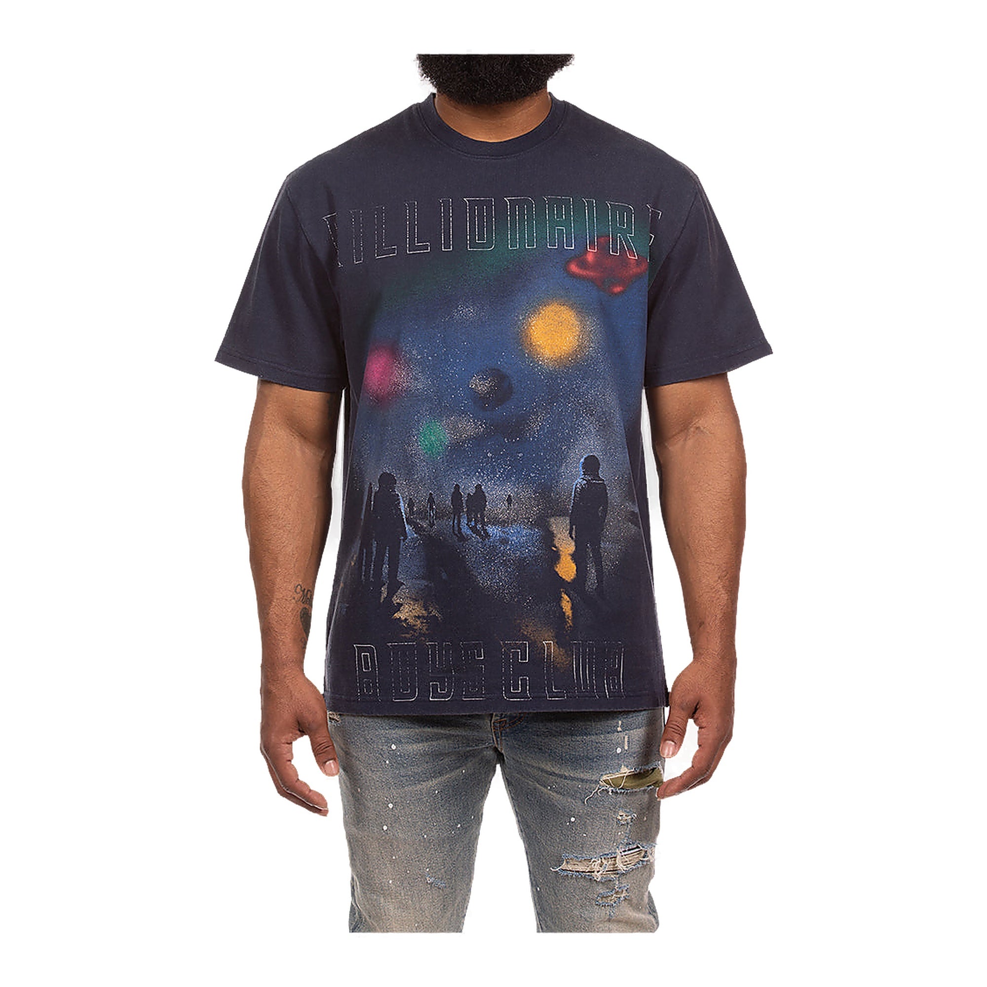 Billionaire Boys Club Bb Mist Ss Knit Men's T-Shirt - Navy