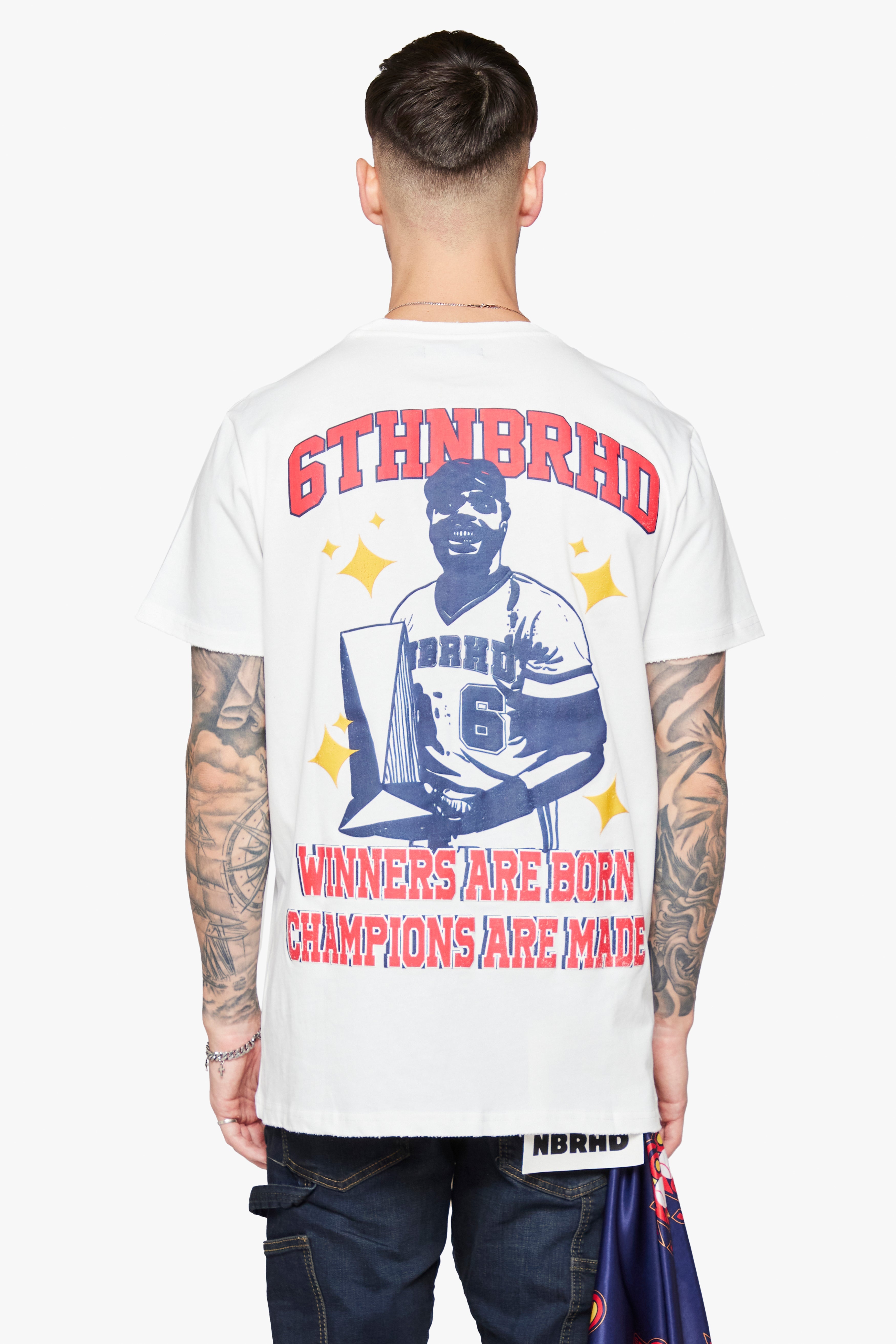 6Th Nbrhd Homerun Men's T-Shirt - White