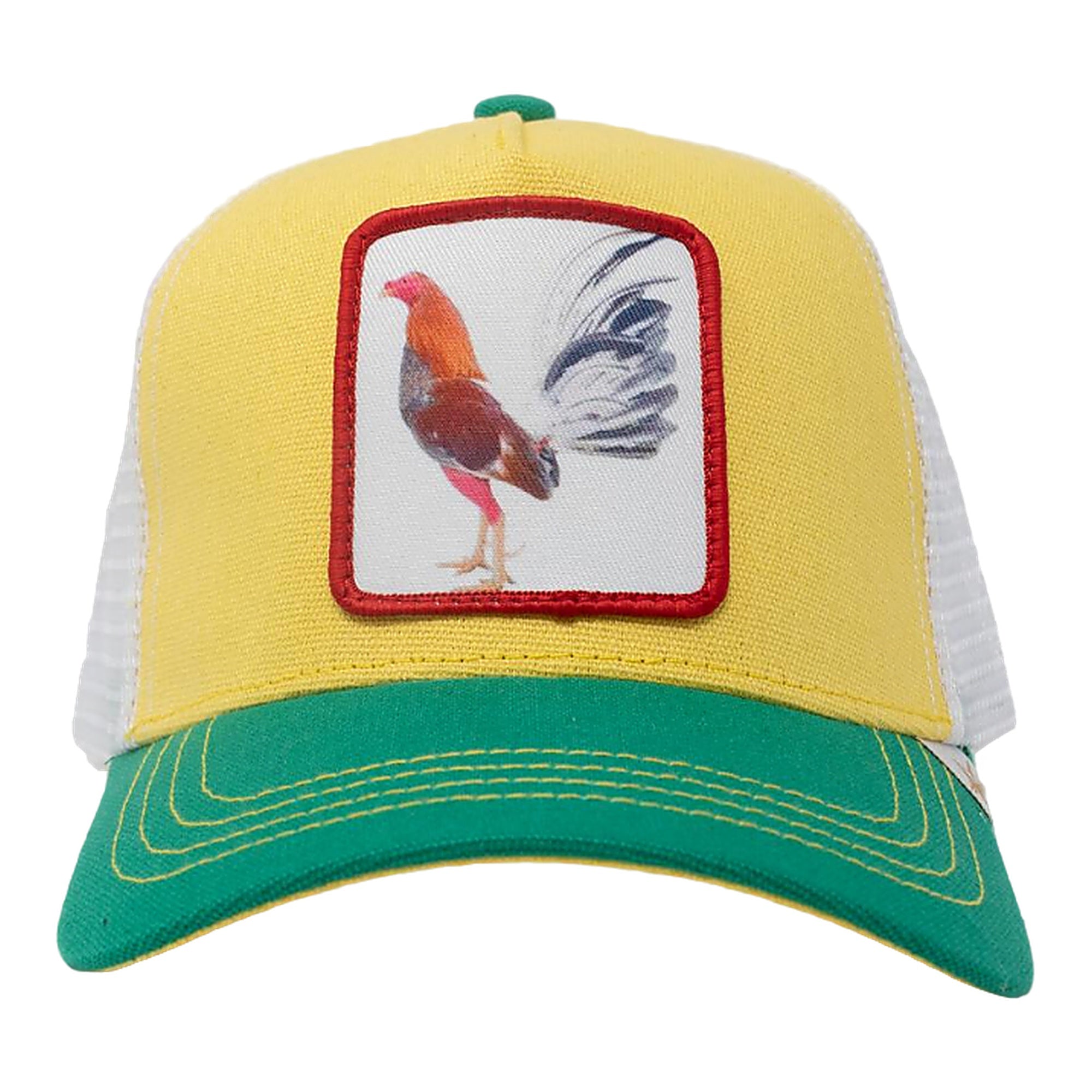 Gold Star Rooster Trucker Hat - Yellow