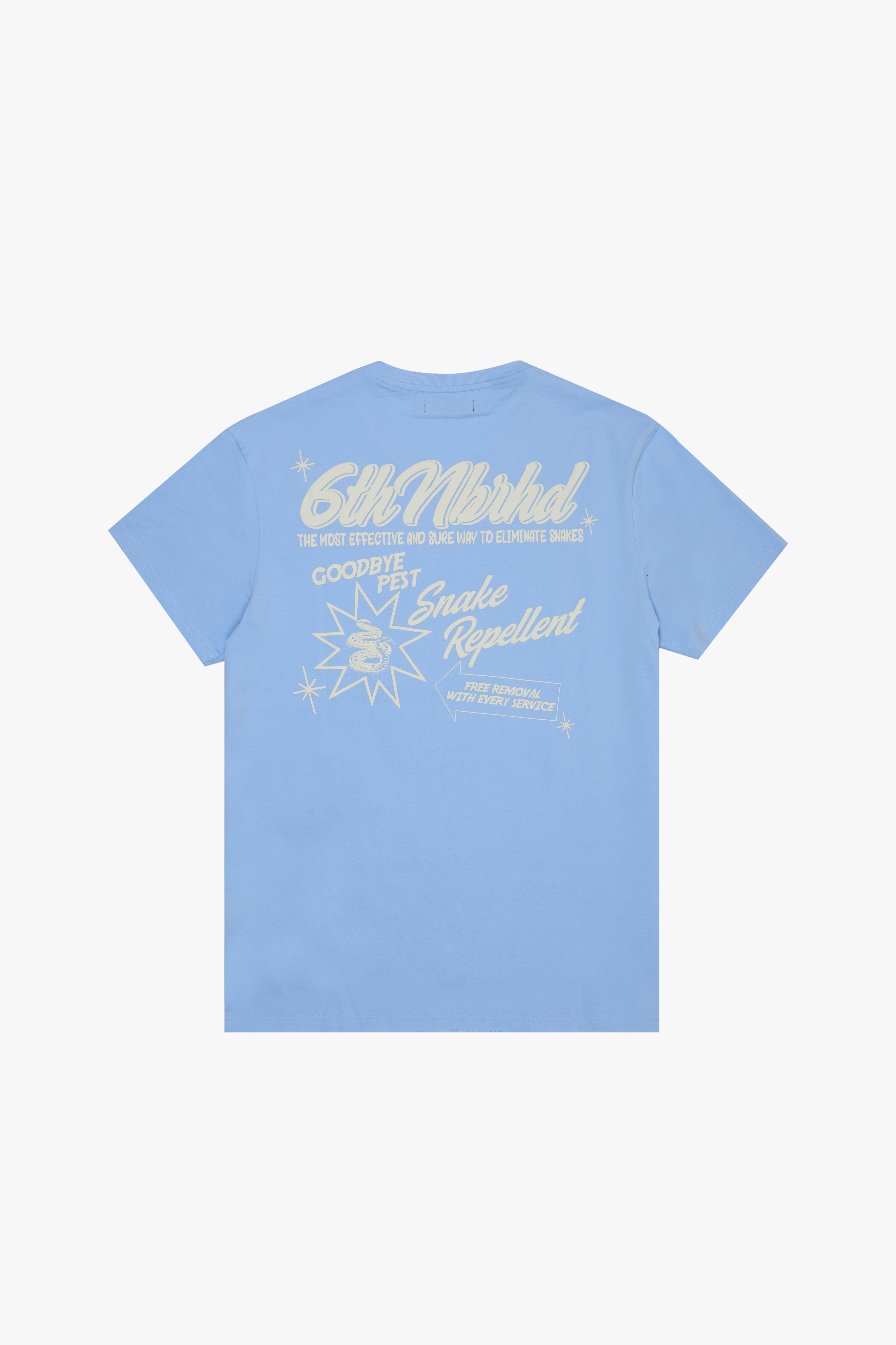 6Th Nbrhd Goodbye Pest T-Shirt - Blue