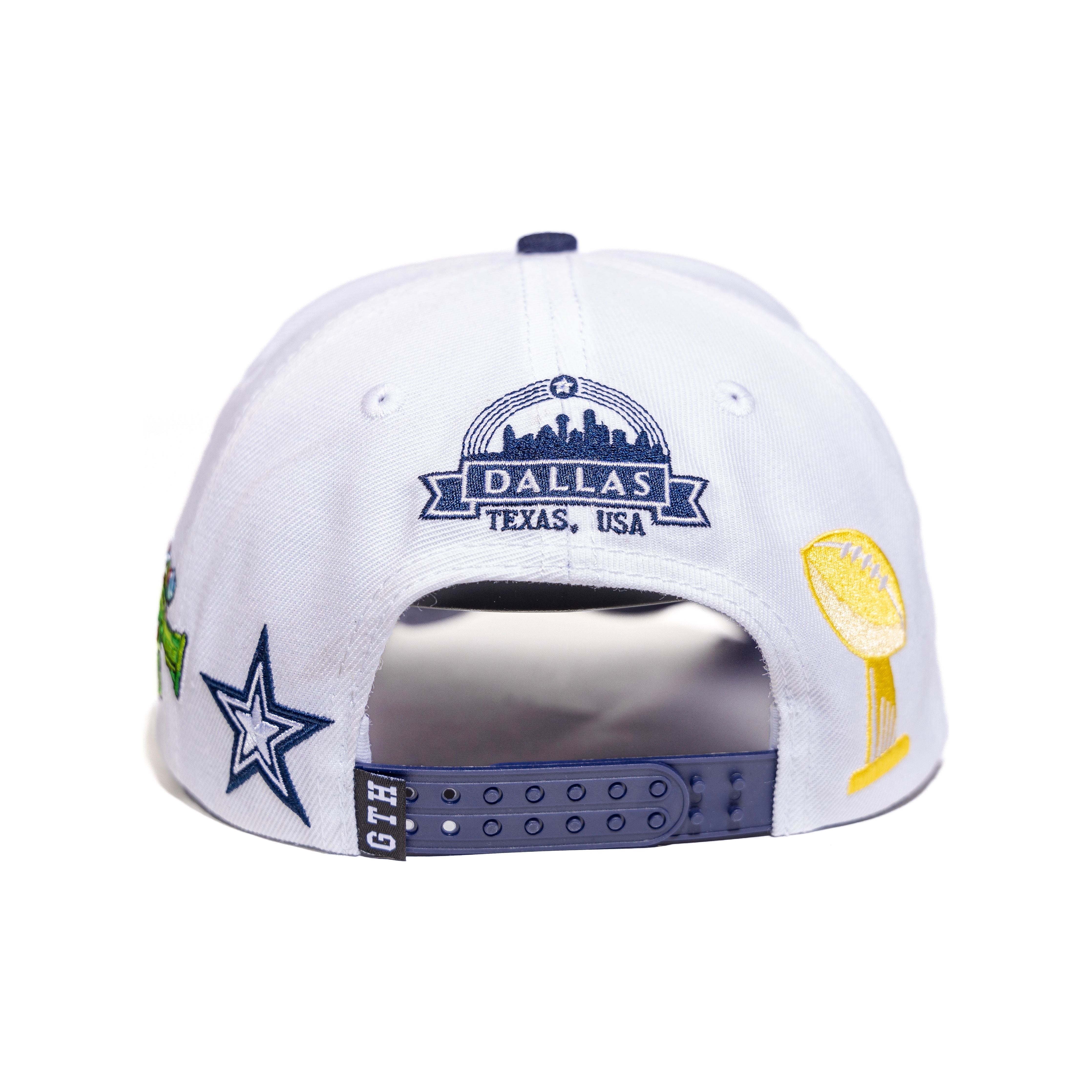 Gth "Dallas Them Boys Snapback" Hat - White