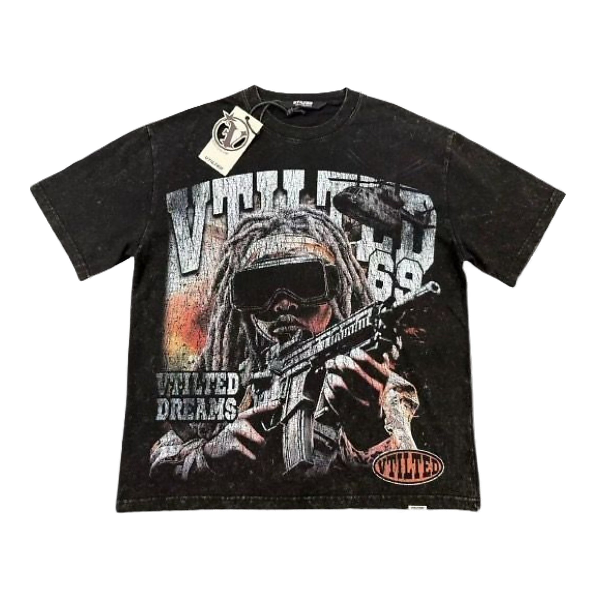 Vtilited World Wide T-Shirt Men - Black