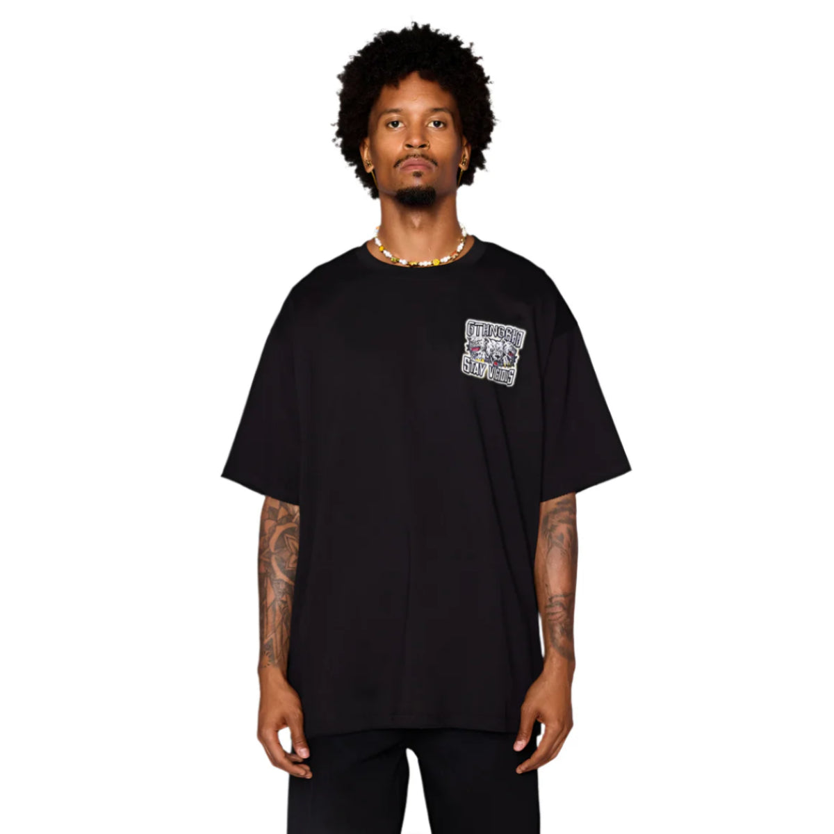 6Th Nbrhd "Stay Vicious" T-Shirt - Black