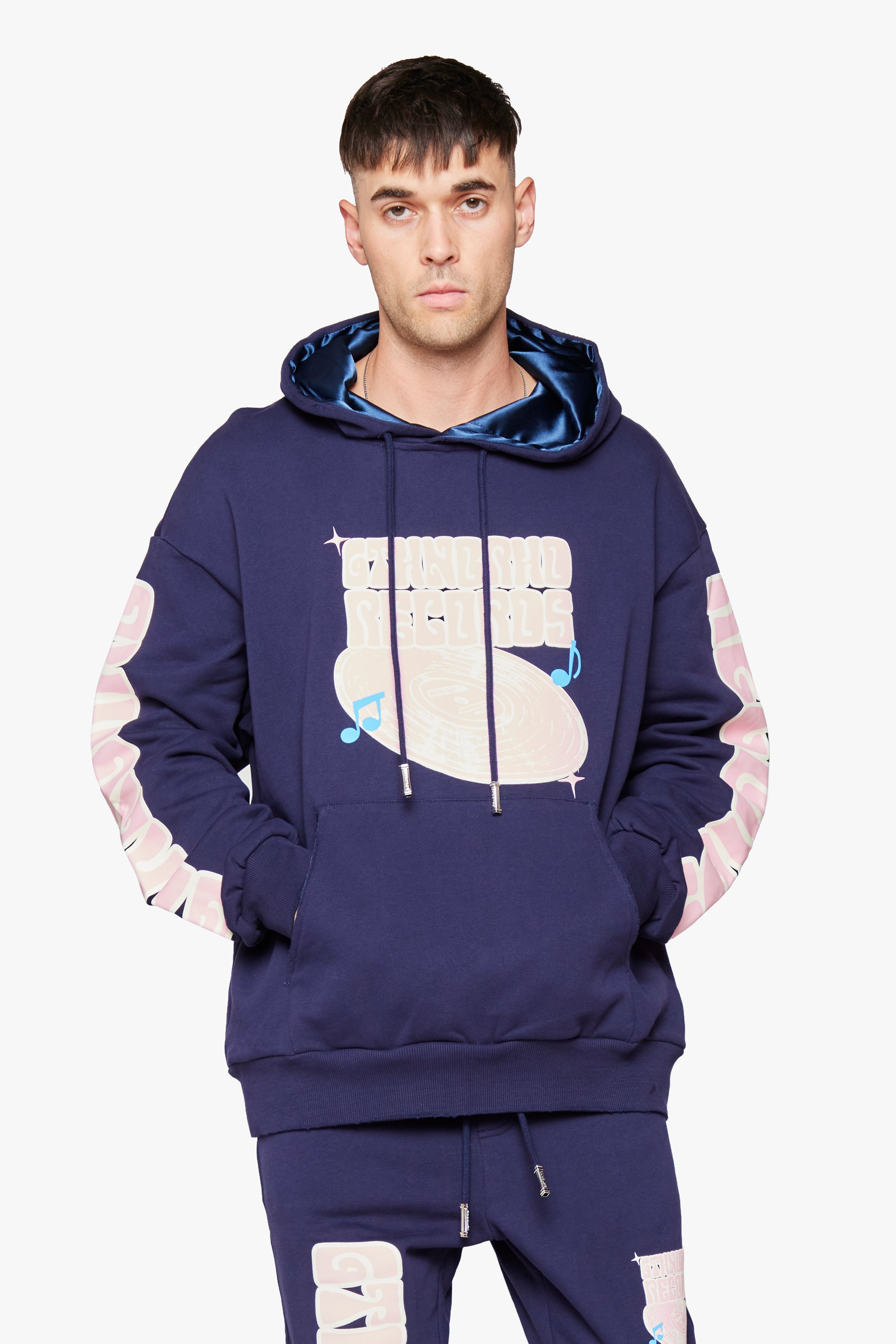 6Th Nbrhd Radio Men's Hoodie - Navy