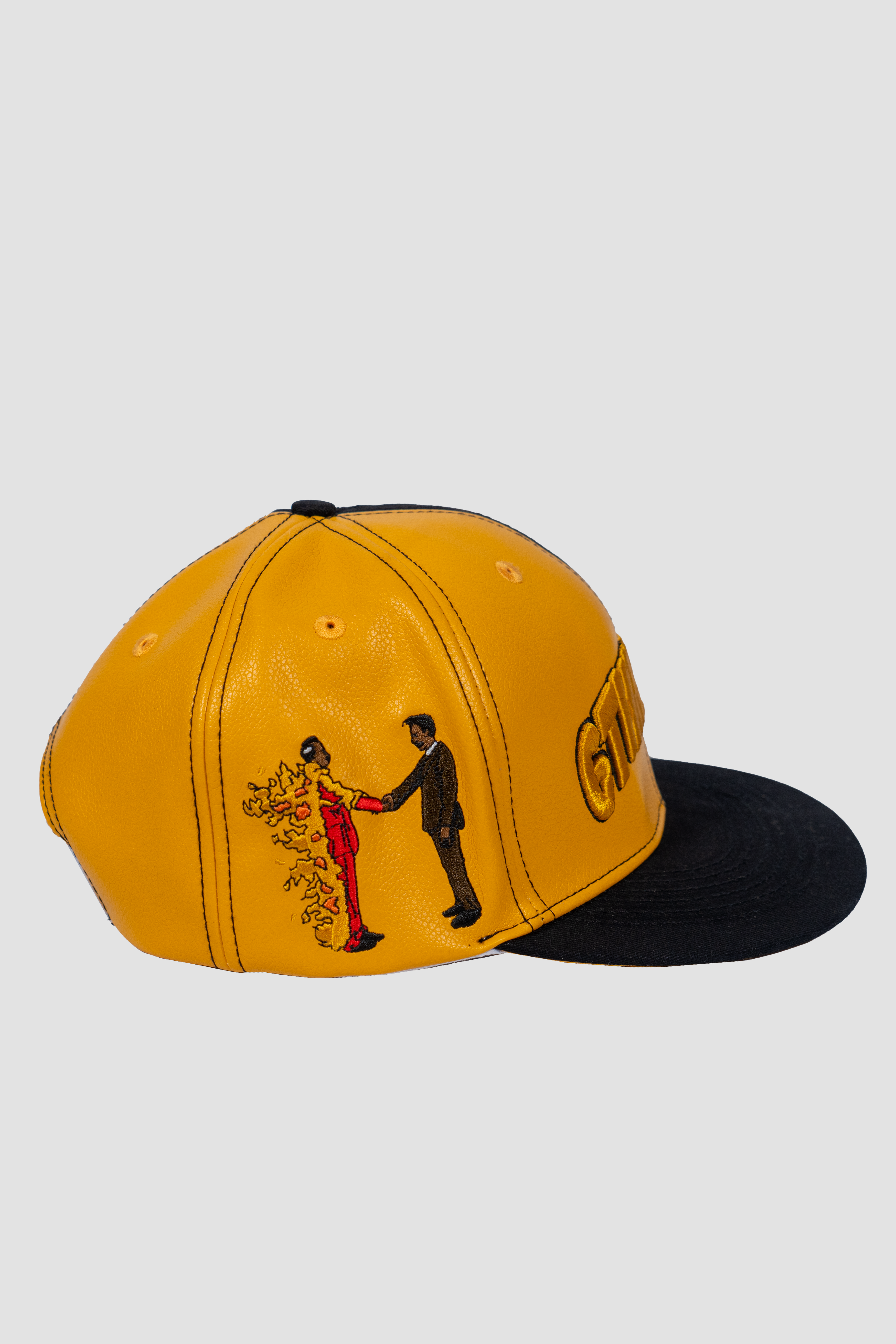 6Th Nbrhd Villain Men's Snapback Hat - Yellow