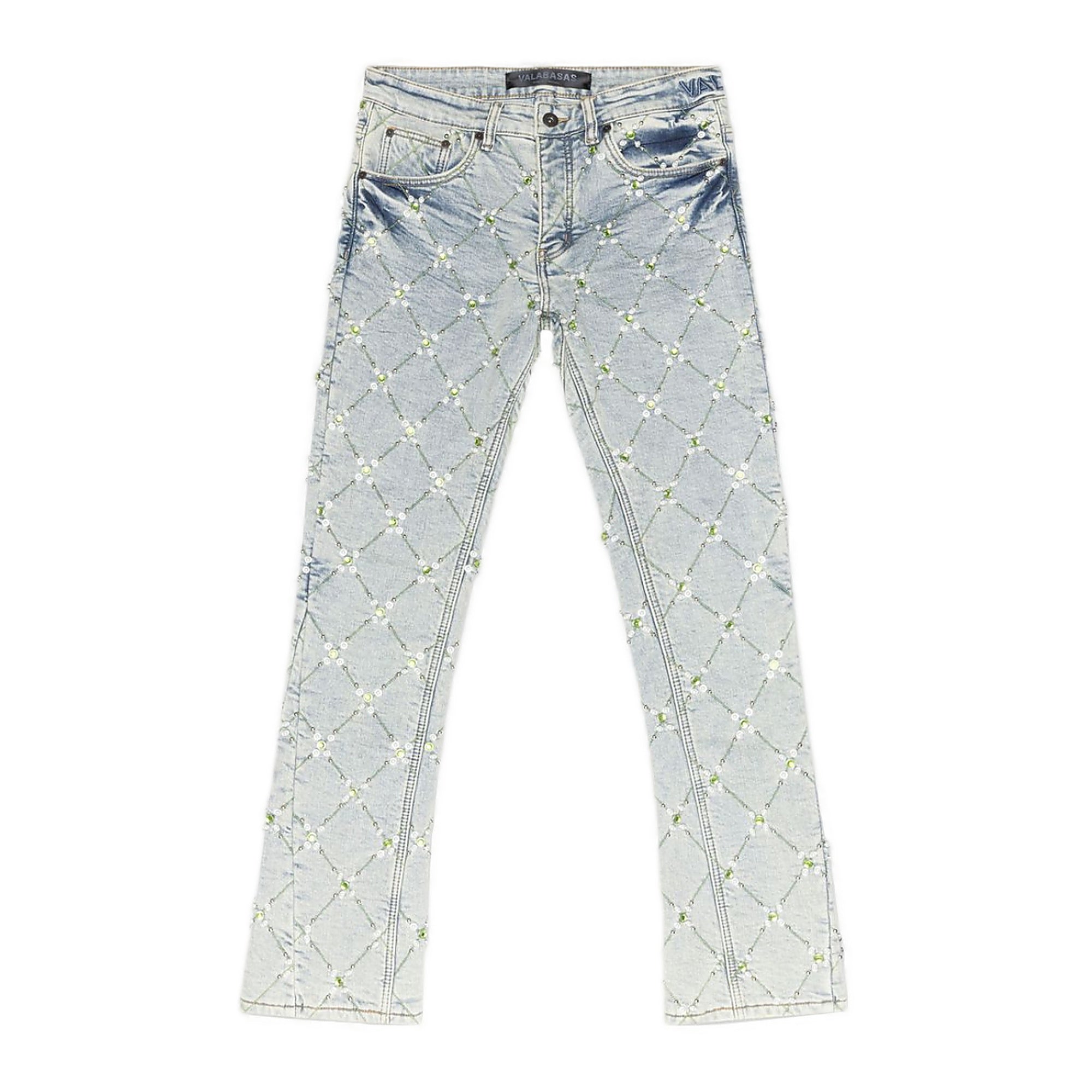 Valabasas "Pop Stacked" Jeans - Embroidered