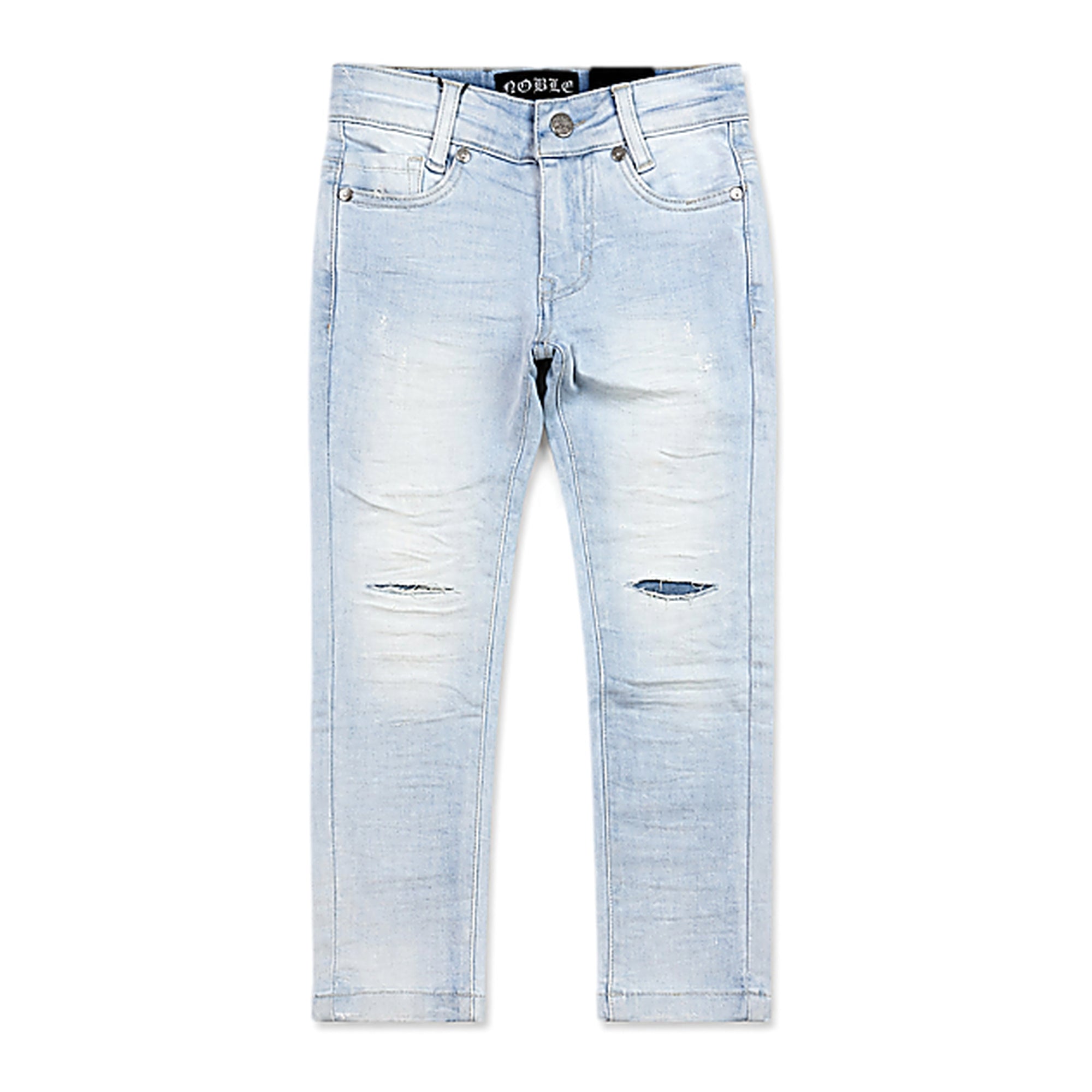 Noble Distressed Kids Jeans - Slim Fit Iceblue
