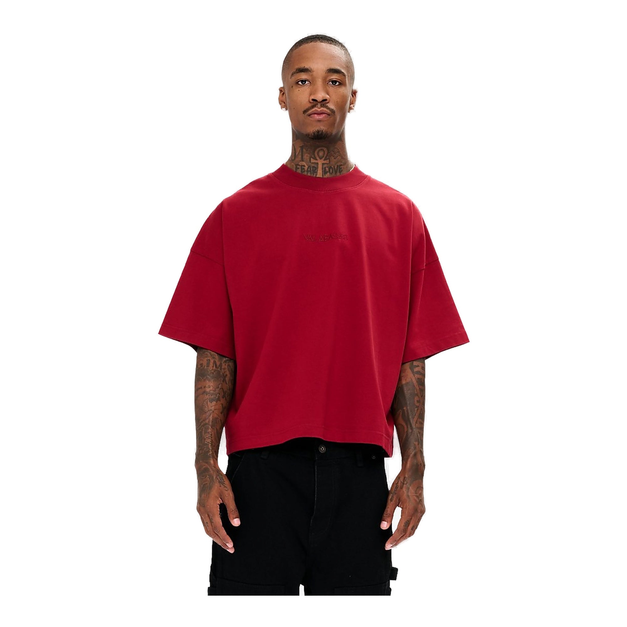 Valabasas Essential Crop Tee Men- Red