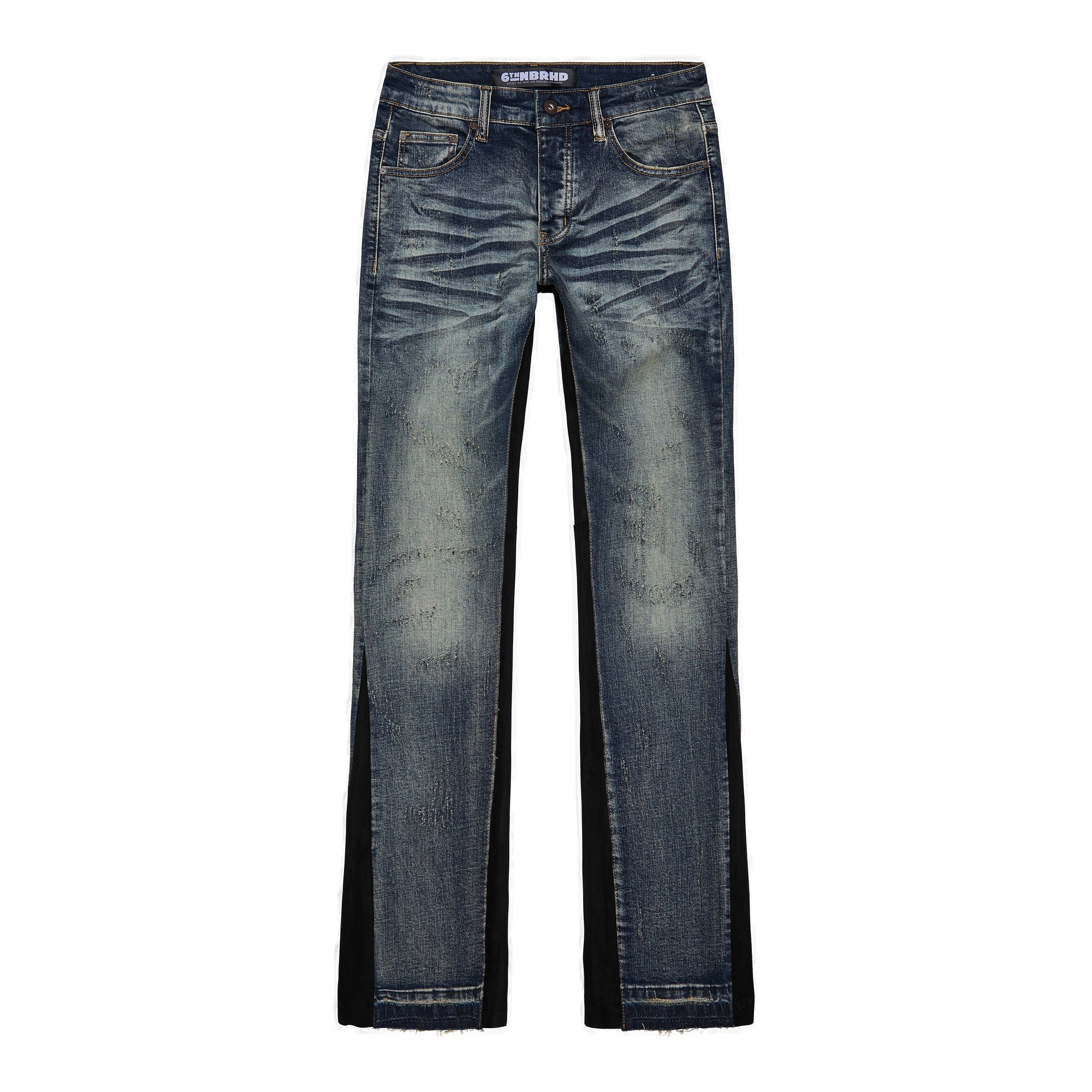 6Th Nbrhd Yeehaw Men's Jeans - Distressed Wash