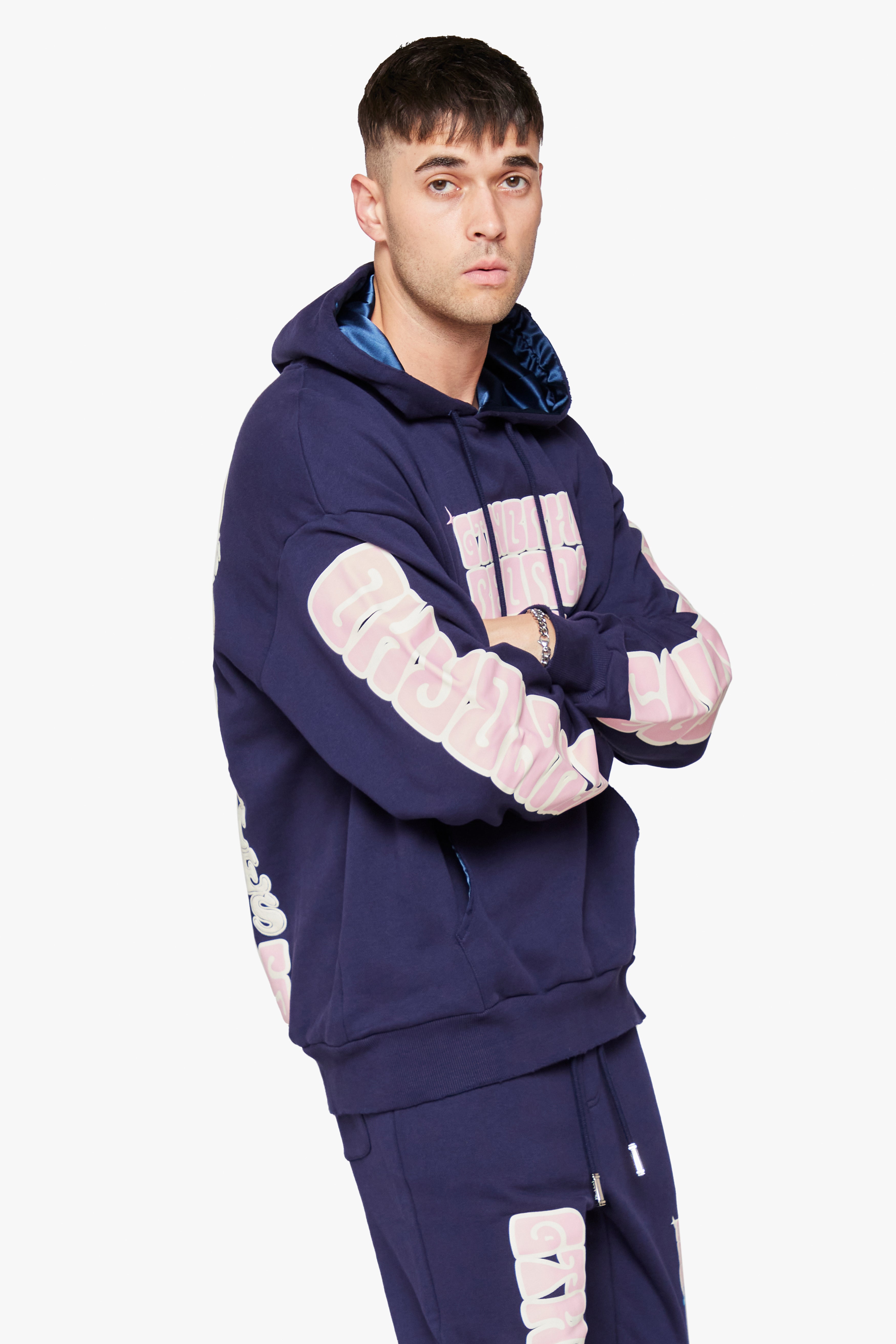 6Th Nbrhd Radio Men's Hoodie - Navy
