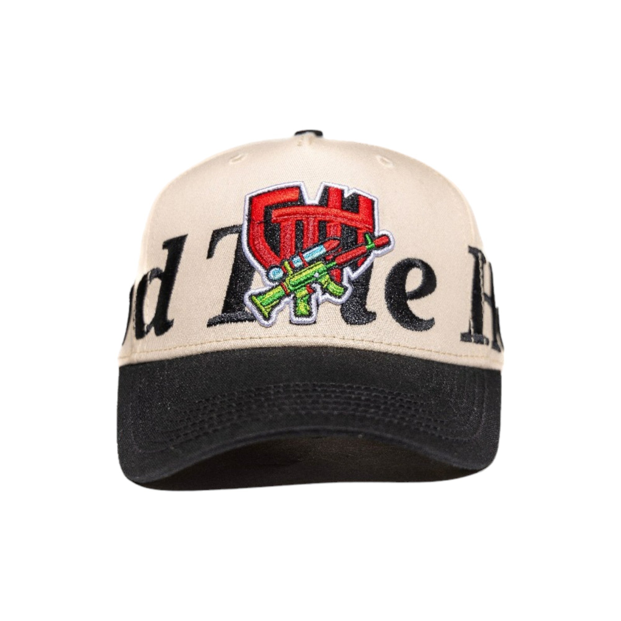 Gth "Guard The Hood Snapback Hat" - Beige Snapback Hat