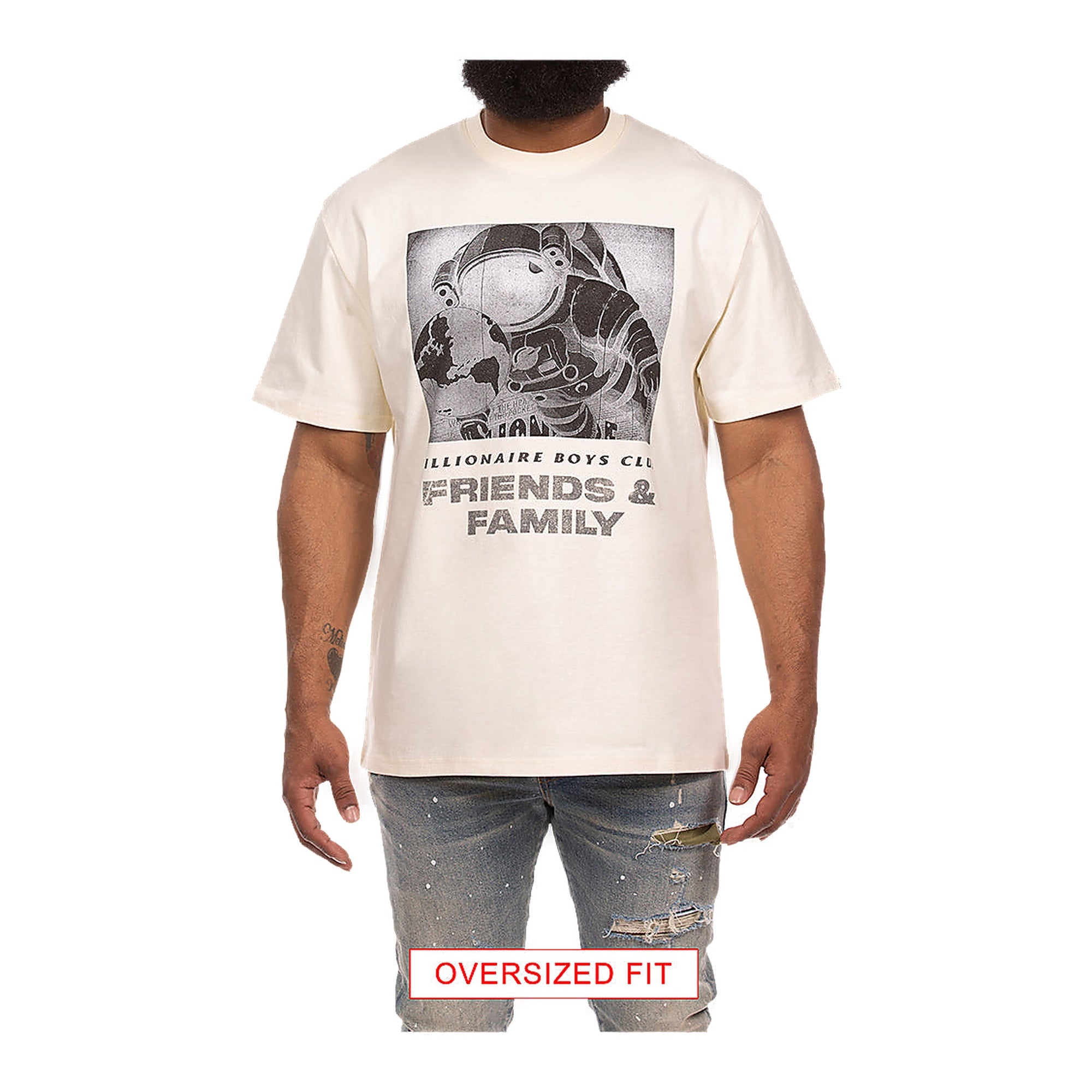 Billionaire Boys Club Friends And Family Ss Knit Men's T-Shirt - Cream