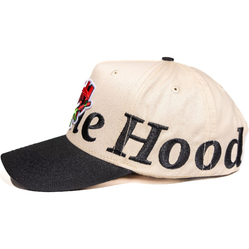 Gth "Guard The Hood Snapback Hat" - Beige Snapback Hat