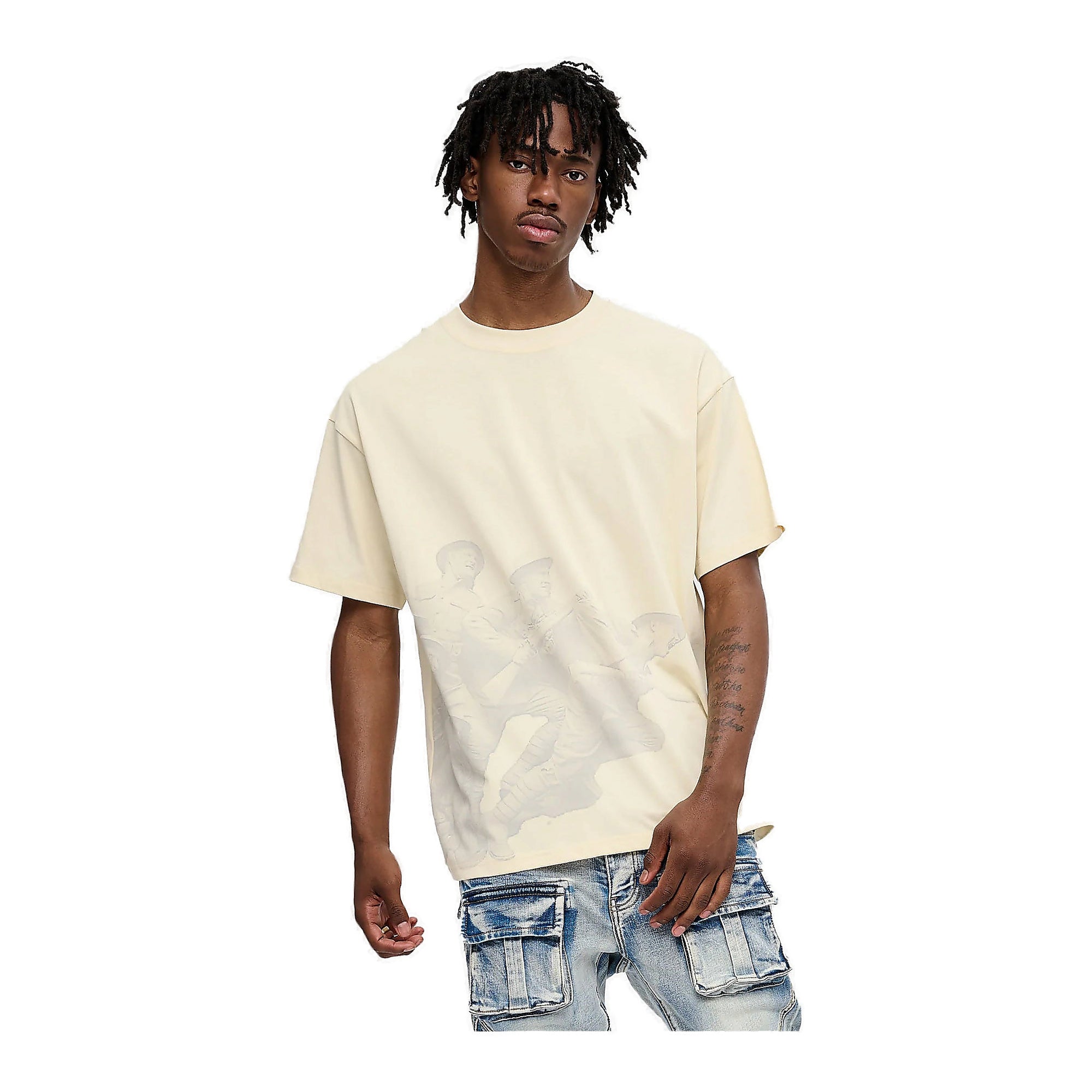 Silnt Chptrs War Cream Tee - Graphic