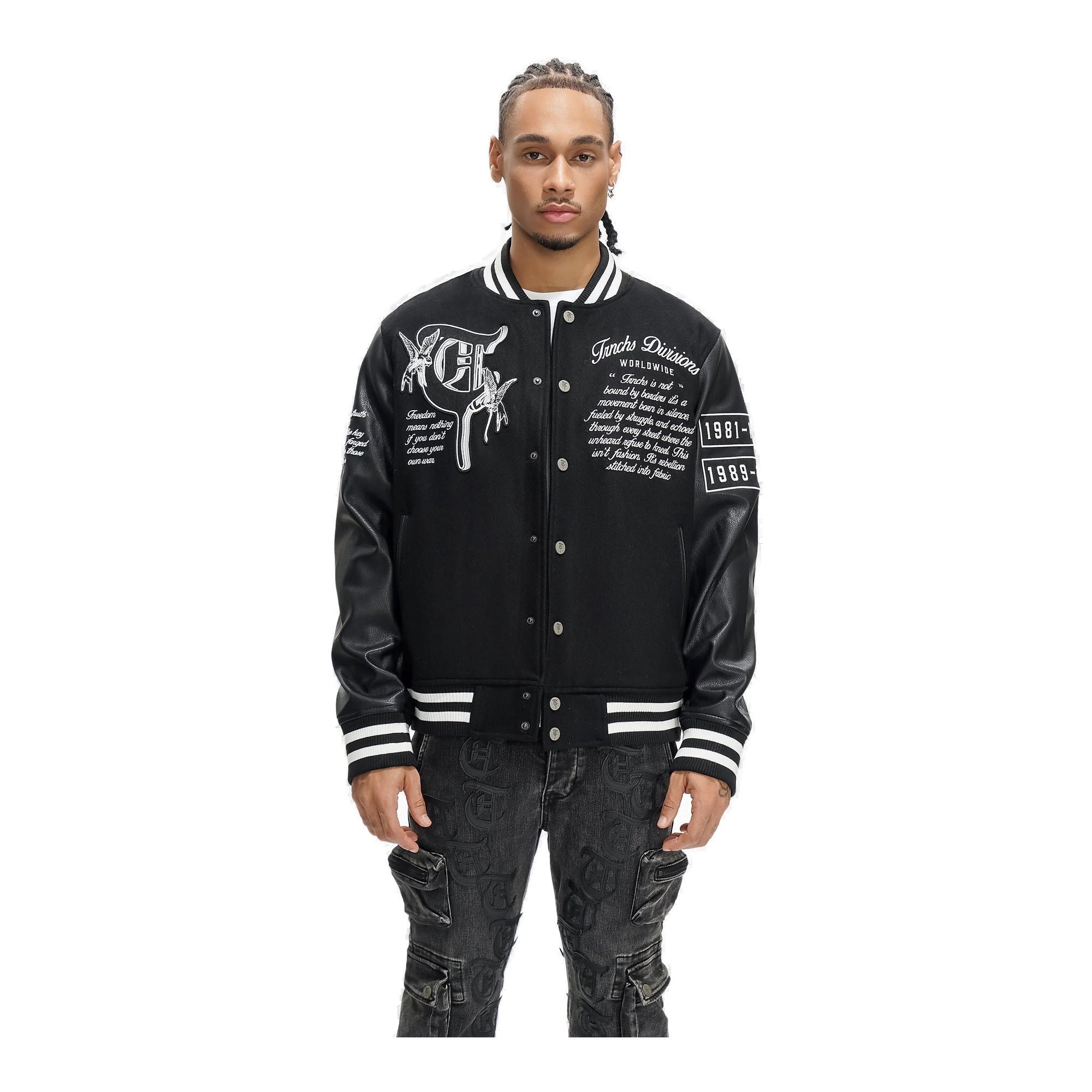 Trnchs Lead The Pack Varsity Jkt Men's Jacket - Black