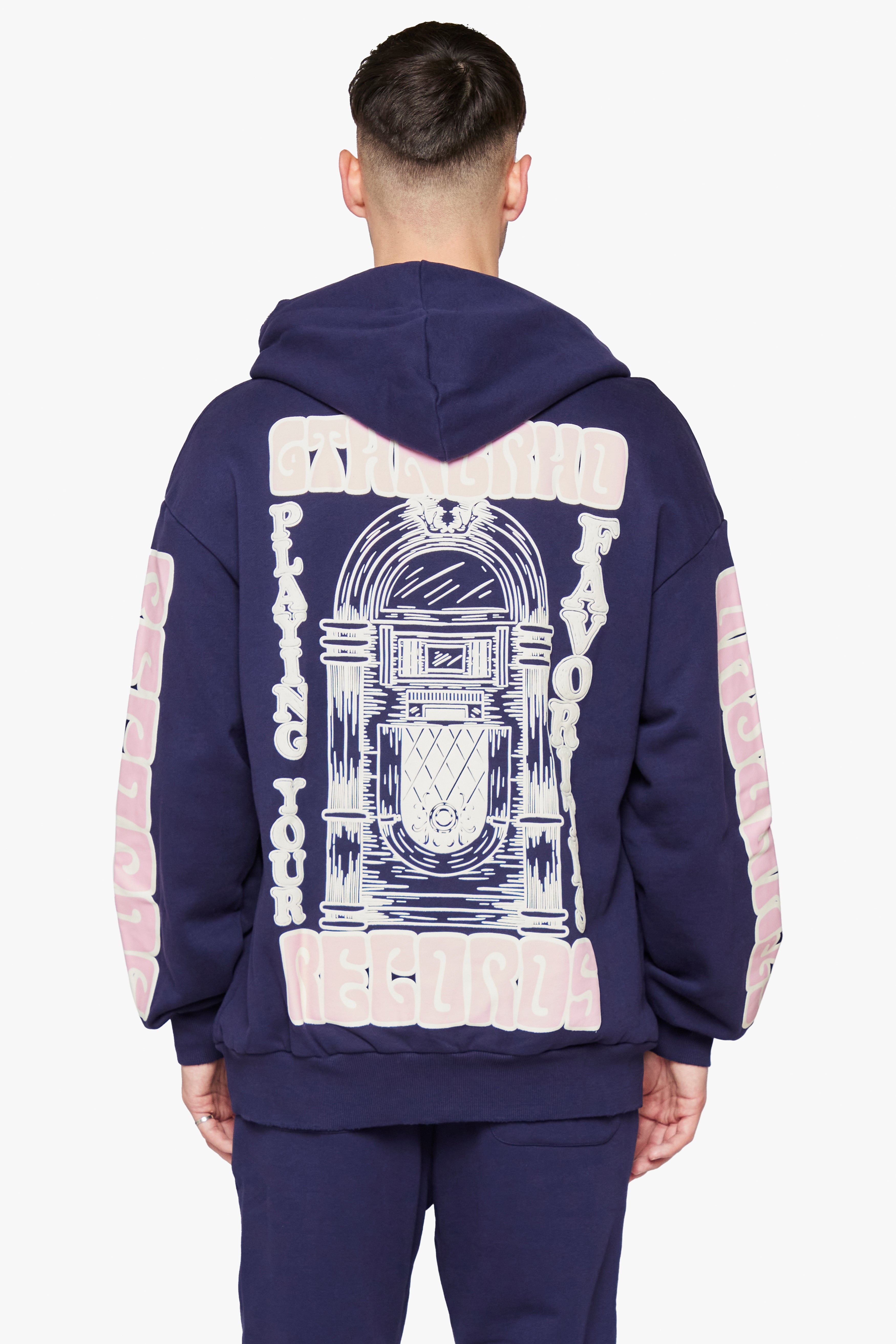 6Th Nbrhd Radio Men's Hoodie - Navy