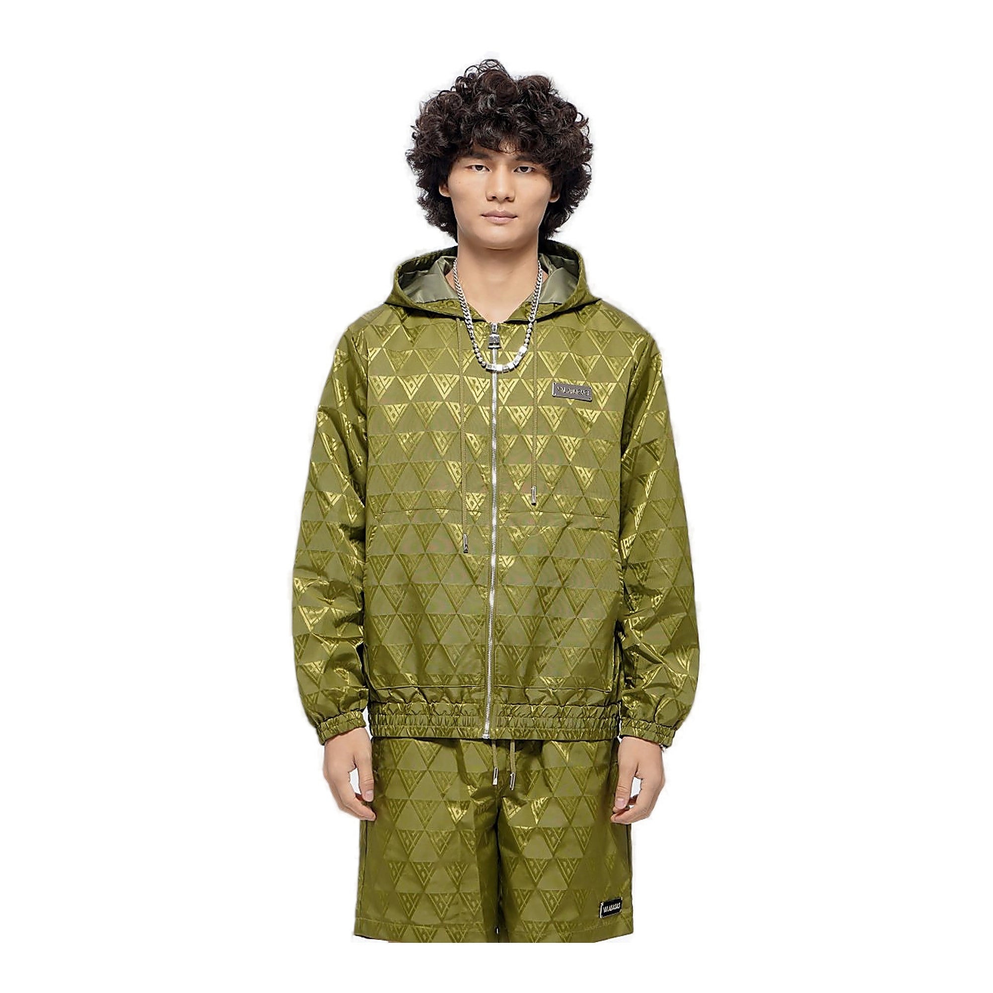 Valabasas Monogram Jacket - All-Over Print Olive